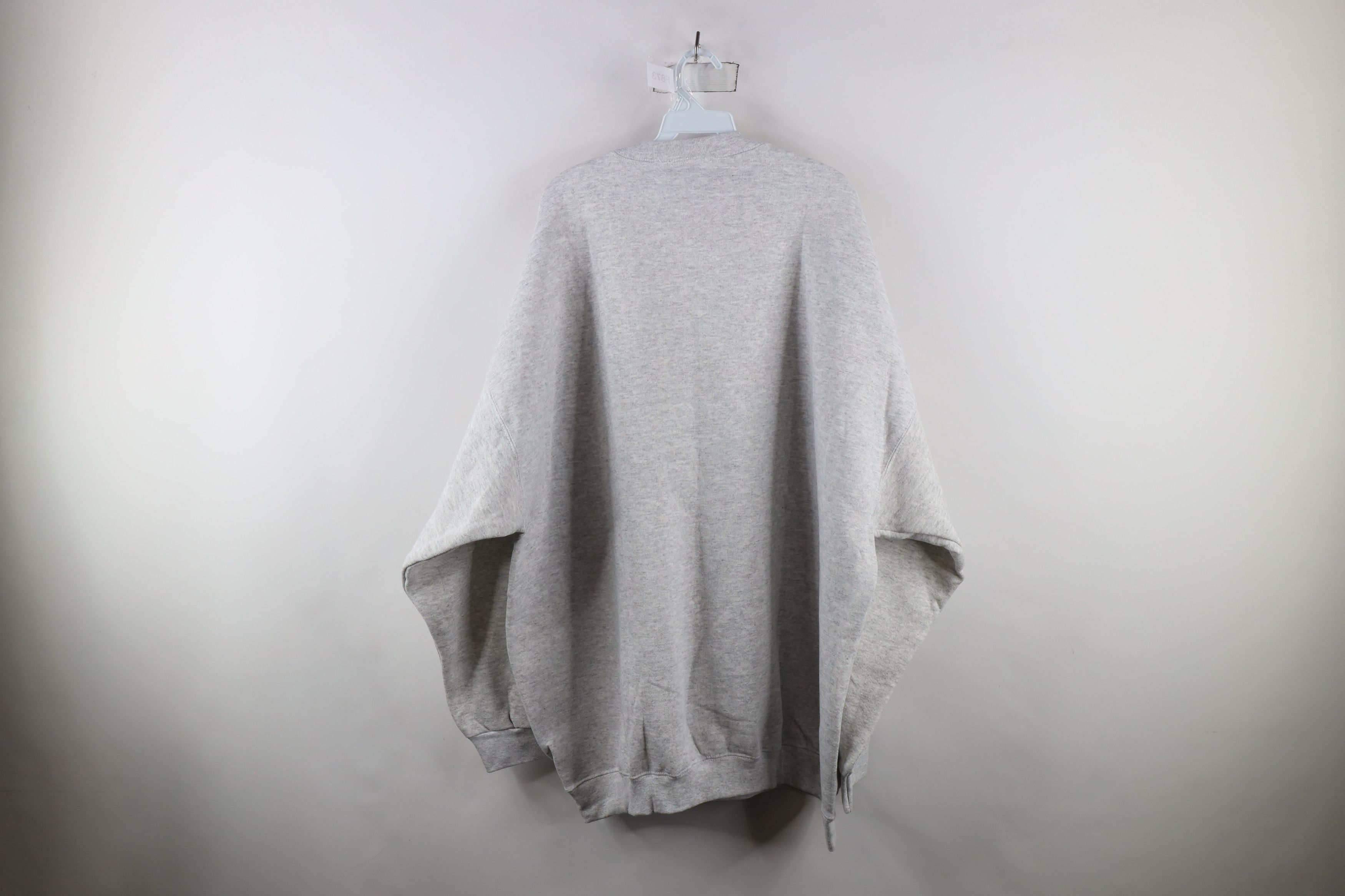 Vintage Vintage 90s Streetwear Heavyweight Crewneck Sweatshirt Gray Size US XXL / EU 58 / 5 - 5 Thumbnail