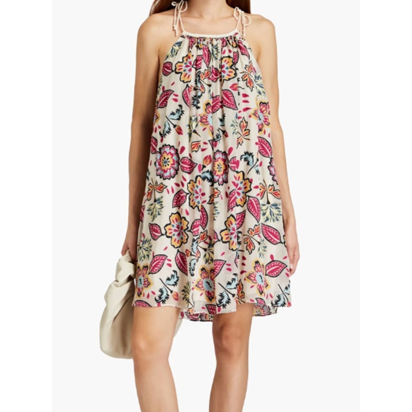Rag & Bone Bailey gathered floral print devoré georgette mini dress Size L / US 10 / IT 46 - 4 Thumbnail