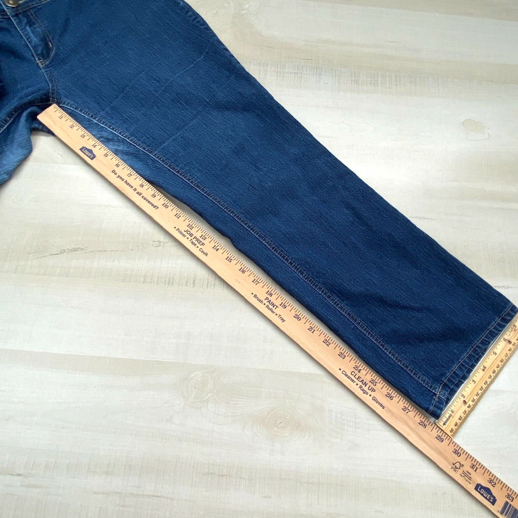 Vintage Ashley Stewart Womens Plus Size 16W Blue Denim Mid Rise Straight Jeans Size 38" / US 16 / IT 52 - 7 Thumbnail