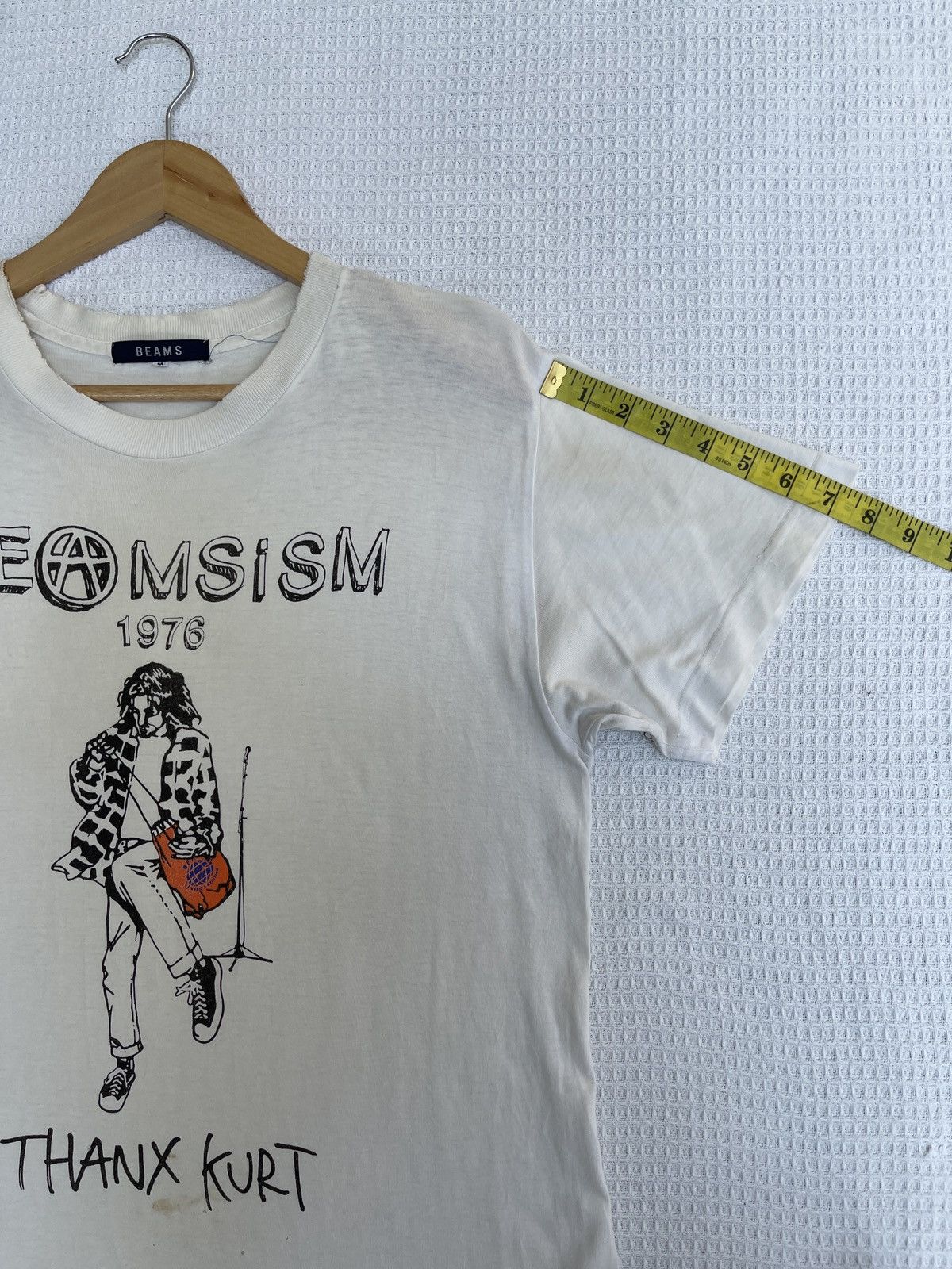 Band Tees × Beams Plus Last Drop🔥THRASHED🔥Beams Pop Art Kurt Cobain ERD GRUNGE Tee Size US L / EU 52-54 / 3 - 15 Thumbnail