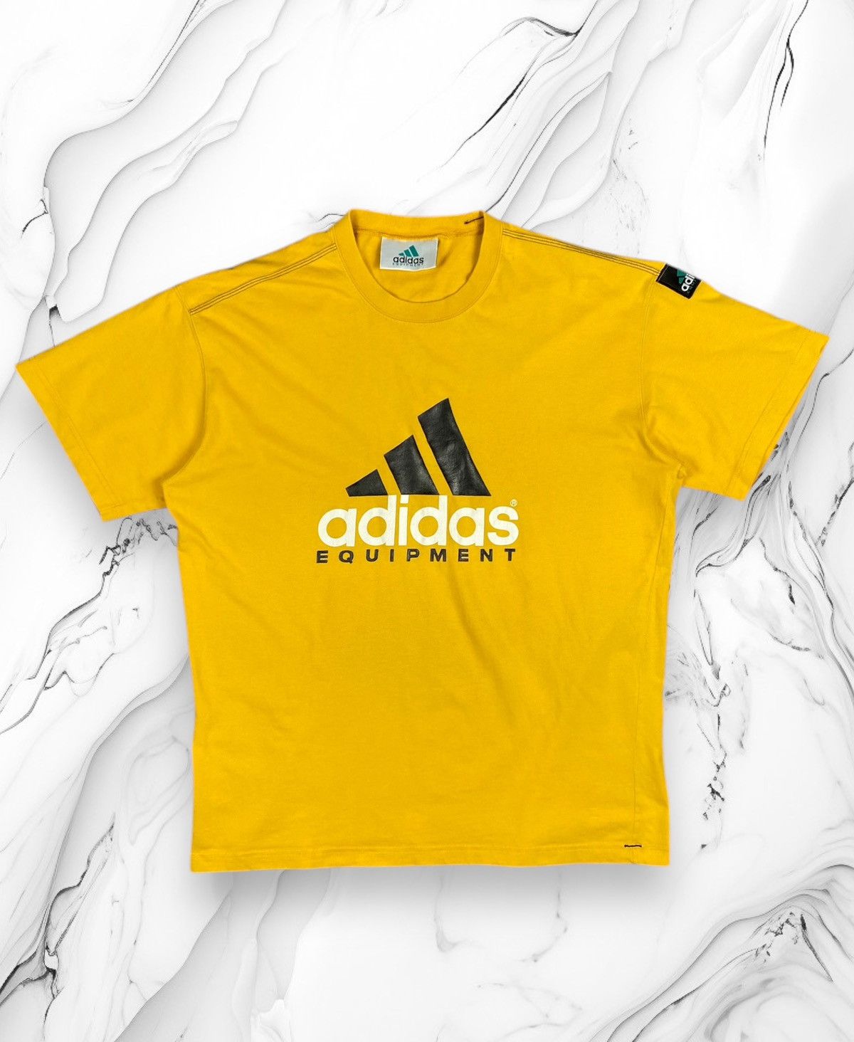 Adidas Vintage 90s Adidas Equipment big logo Tee Size US L / EU 52-54 / 3 - 1 Thumbnail