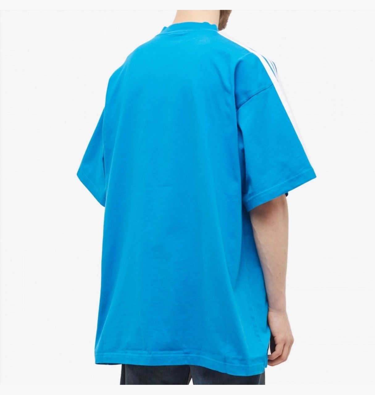 Adidas × Balenciaga o1la1rc1a0924 Short Sleeve Shirt in Blue/White Size US XL / EU 56 / 4 - 6 Thumbnail