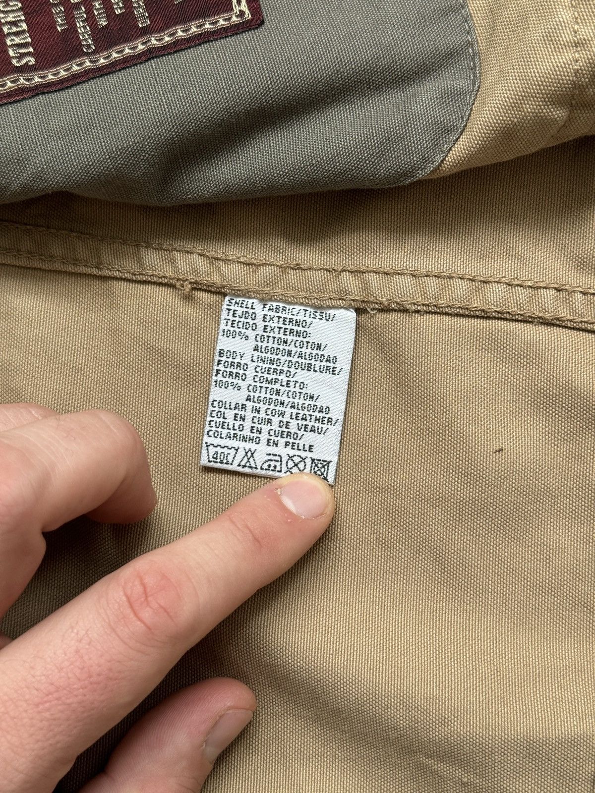 Marlboro Classics Vintage Marlboro Classics Leather Collar Work Coat Size US L / EU 52-54 / 3 - 14 Thumbnail