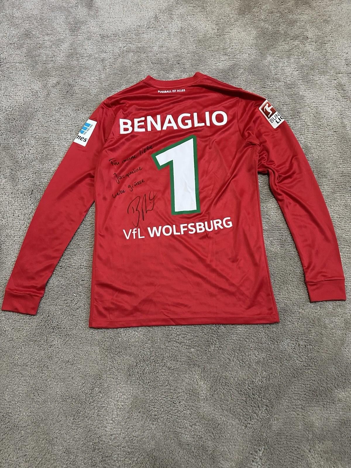Nike WOLFSBURG GOALKEEPER FOOTBALL SHIRT 2010-2011 JERSEY SIGNED Size US M / EU 48-50 / 2 - 9 Thumbnail