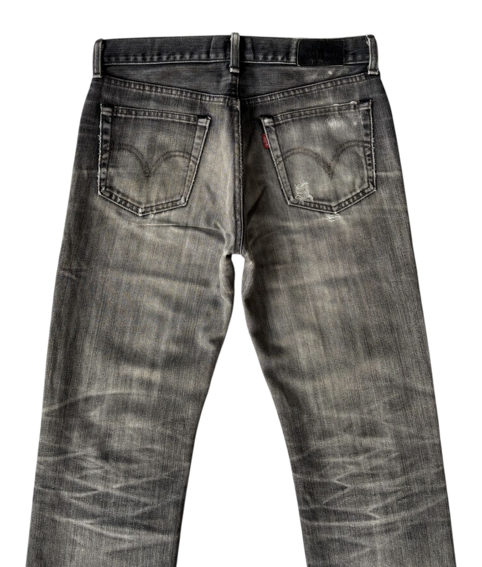 Kapital × Levi's × Undercover Vintage Levis Red Tab Black Faded Distressed Denim Size US 31 - 6 Thumbnail