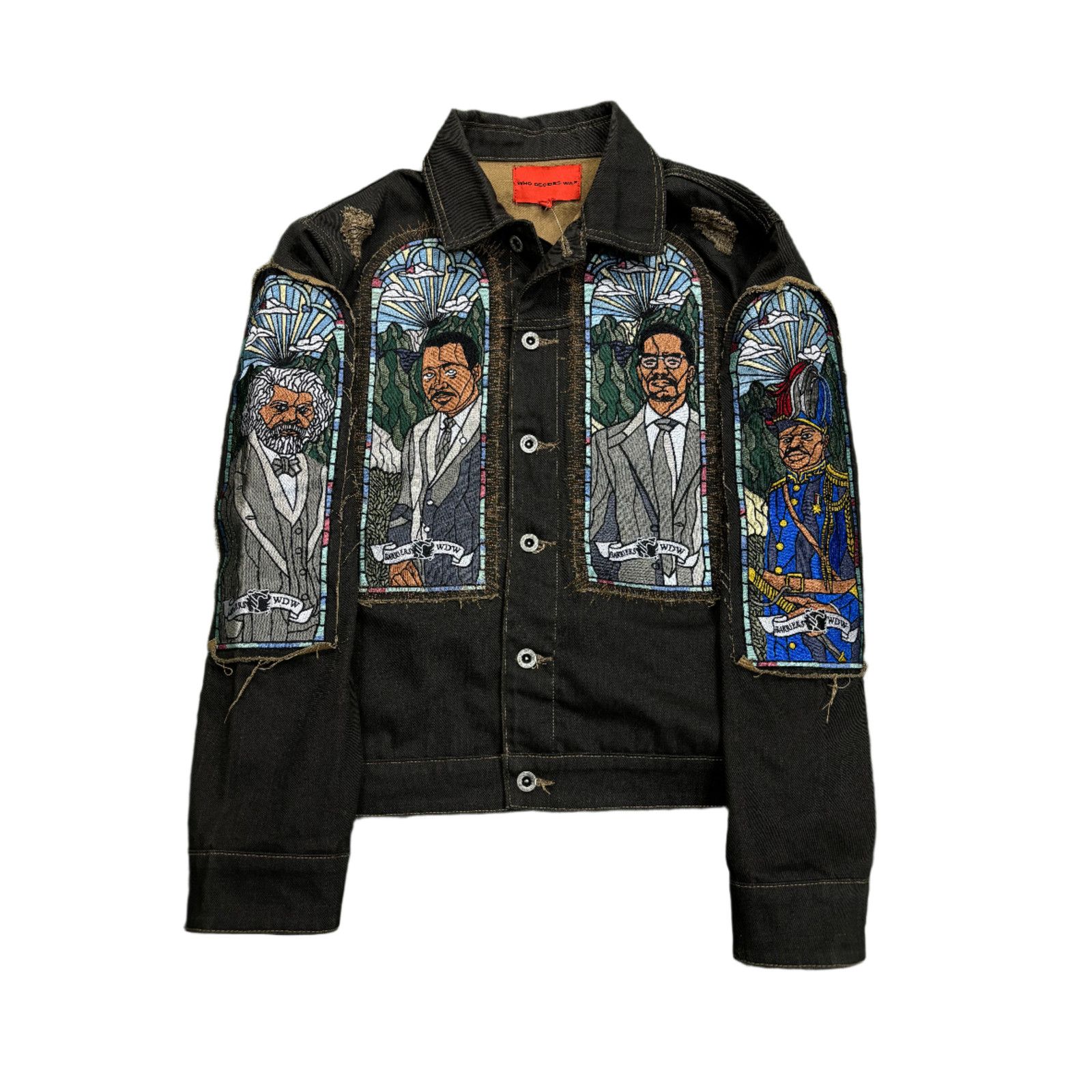 Who Decides War Who Decides War x Barriers Monument Denim Jacket 'Coal' Size US S / EU 44-46 / 1 - 1 Thumbnail