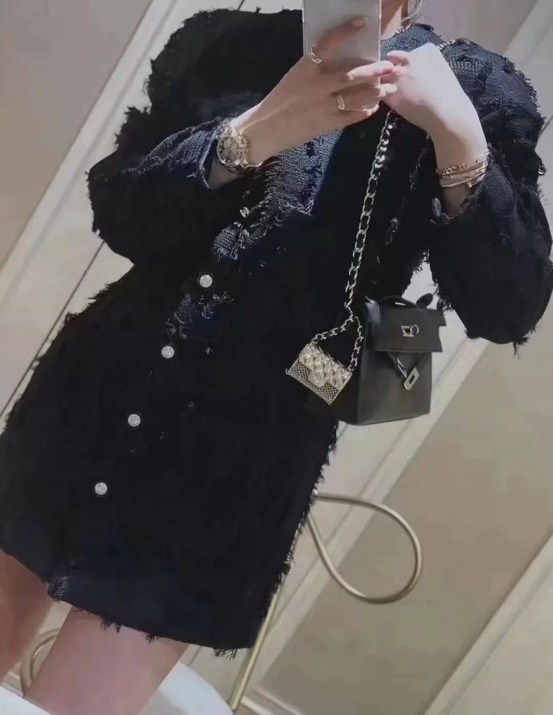 Chanel Chanel Black tassel coat Size XXS / US 00 / IT 34 - 3 Thumbnail