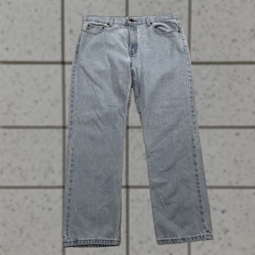 George VINTAGE GEORGE Jeans Men 36x30 Light Blue Wash Denim Regular Straight VTG Y2k Streetwear Mens Jeans Size US 36 / EU 52 - 1 Thumbnail