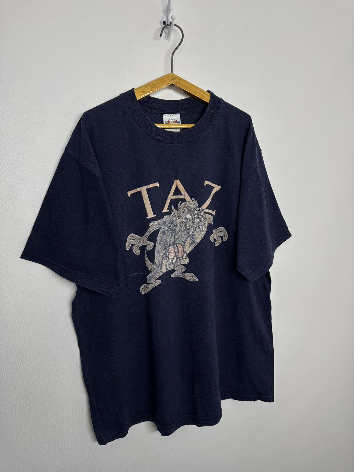 Disney Rare! 1990’s Vintage Looney Tunes Taz Disney T Shirt Size US XL / EU 56 / 4 - 4 Thumbnail