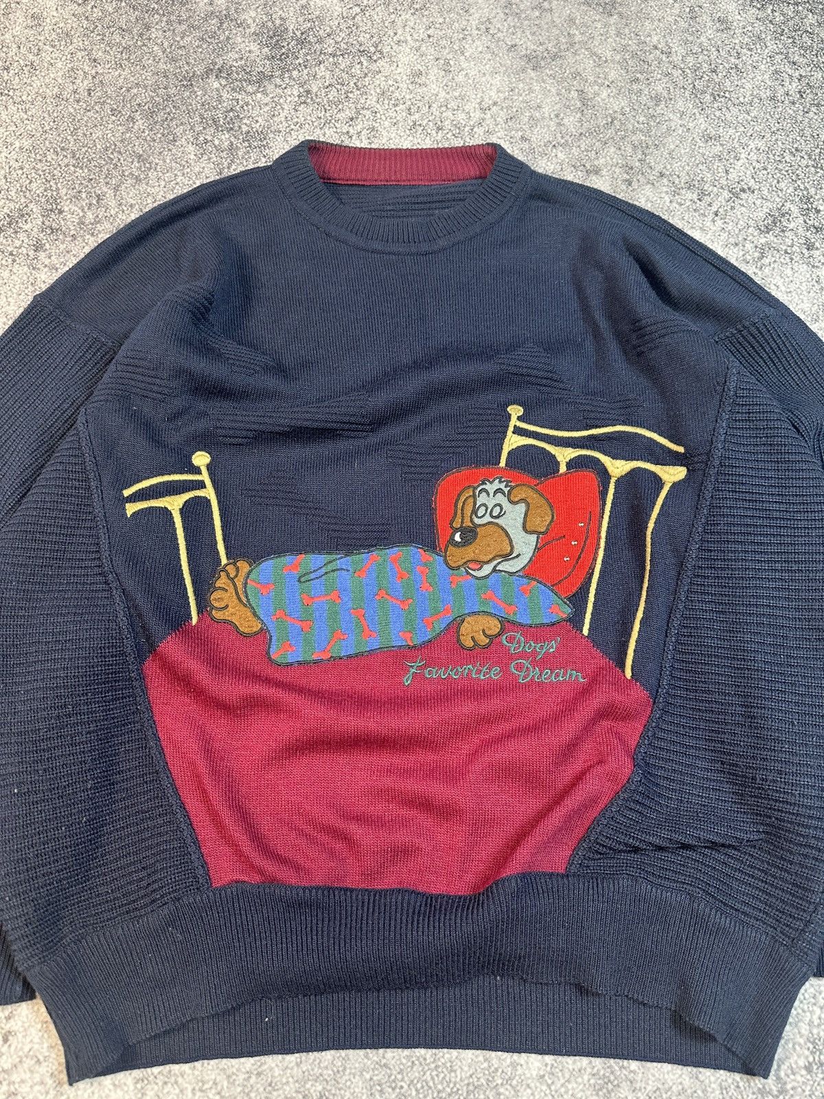 Carlo Colucci Y2K Vintage Carlo Coluccio Dogs Logo Sweater Streetwear L Size US L / EU 52-54 / 3 - 2 Thumbnail