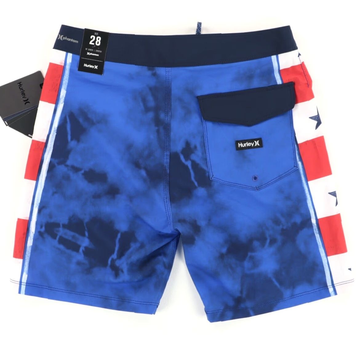 Hurley Hurley Andido Pro USA 18" Board Shorts Blue Colorblock Men's 28 Size US 28 / EU 44 - 4 Thumbnail