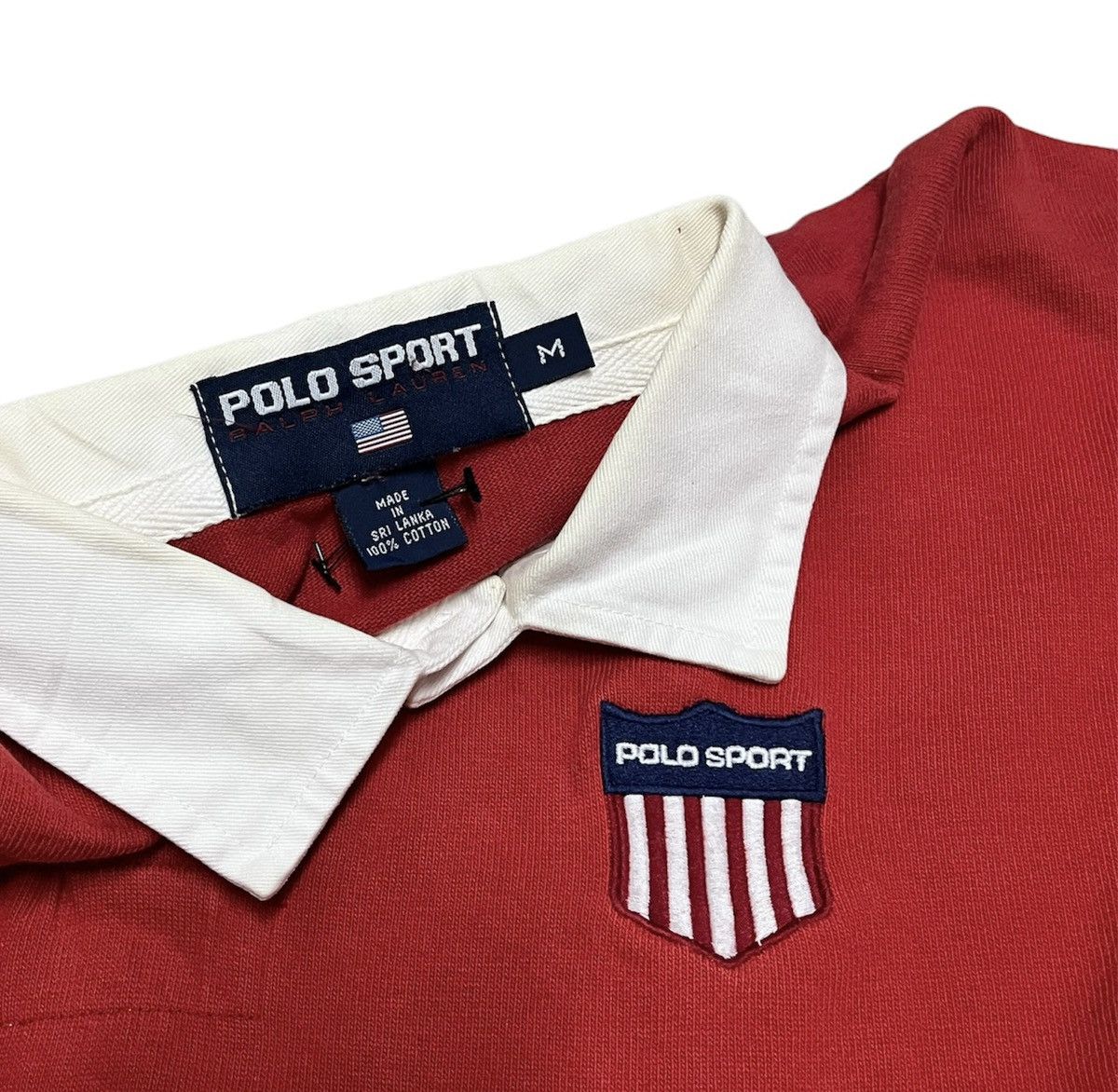 K-Swiss × Polo Ralph Lauren × Vintage 🔥Vtg Polo Sport Ralph Lauren K Swiss Rugby Shirt Size US M / EU 48-50 / 2 - 5 Thumbnail
