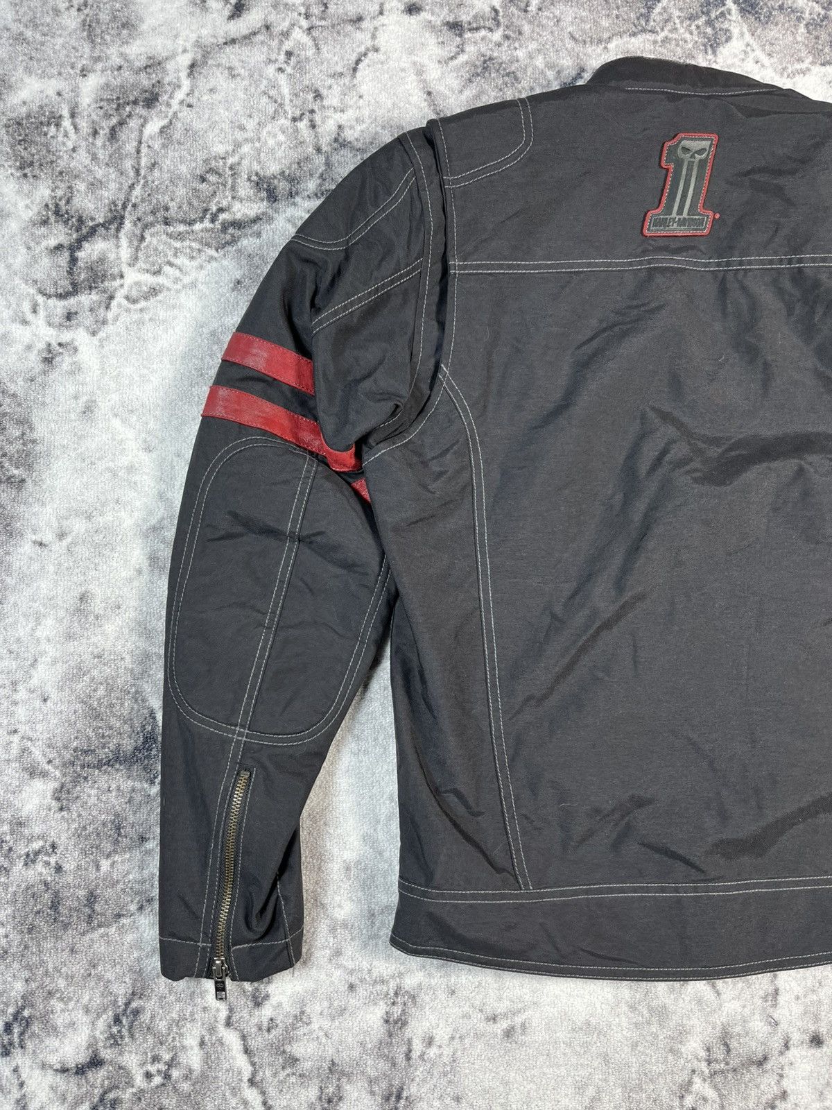 Harley Davidson Harley Davidson Biker Jacket Black Red Moto Racing M Size US M / EU 48-50 / 2 - 14 Thumbnail