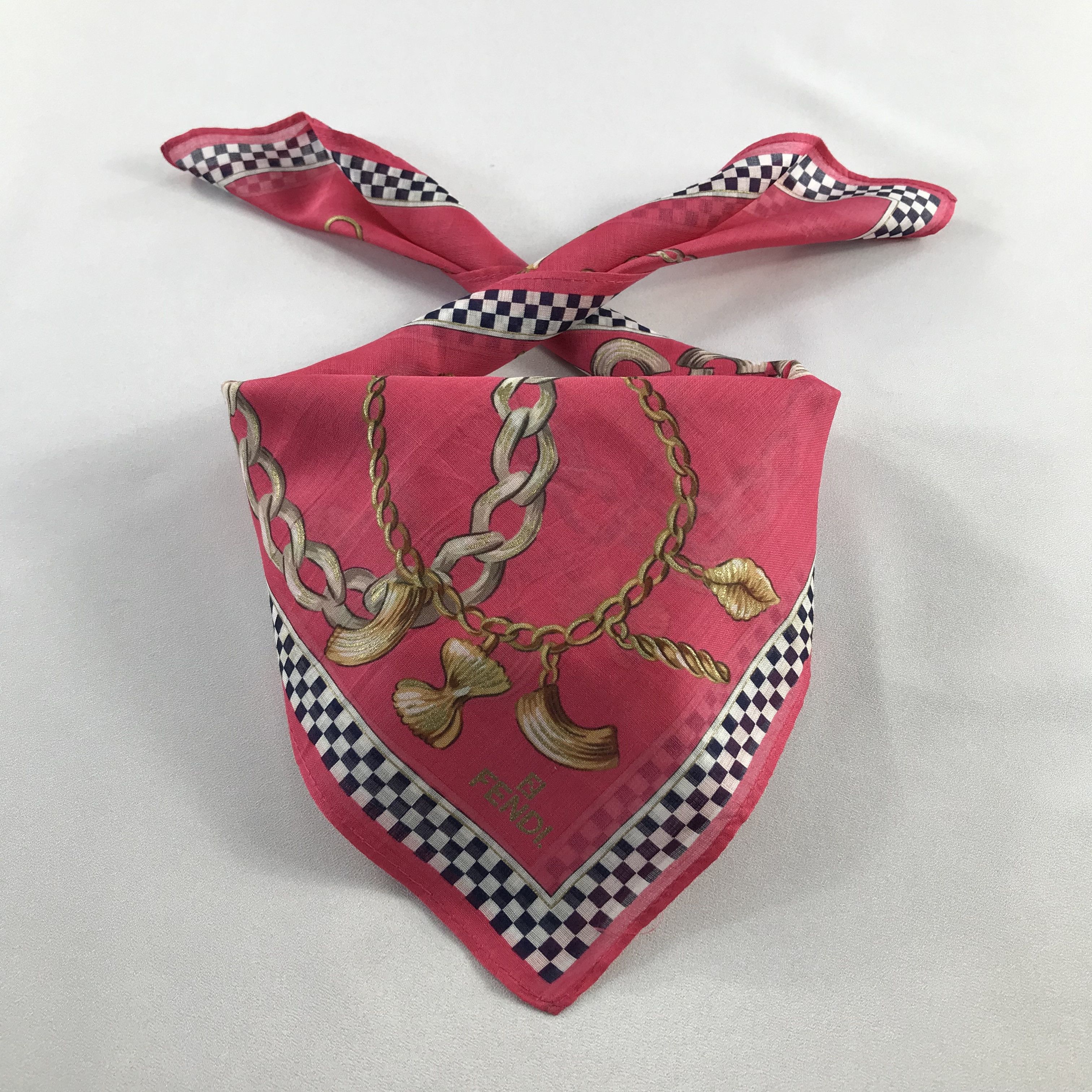Vintage FeNdI Handkercheif / Bandana / Neckerchief C533 Size ONE SIZE - 2 Thumbnail