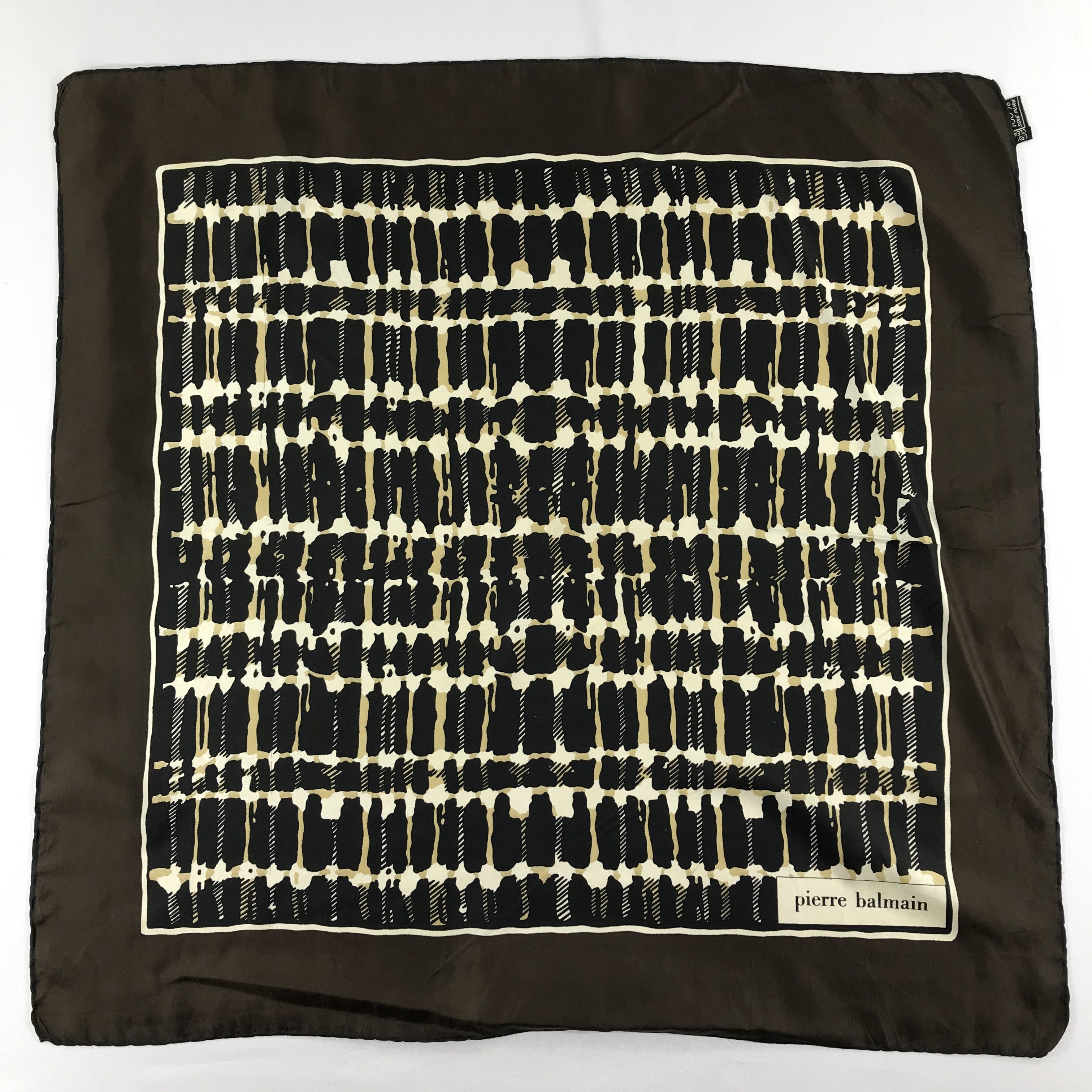 Pierre Balmain Vintage Pierre Balmain Silk Scarf Size ONE SIZE - 2 Thumbnail