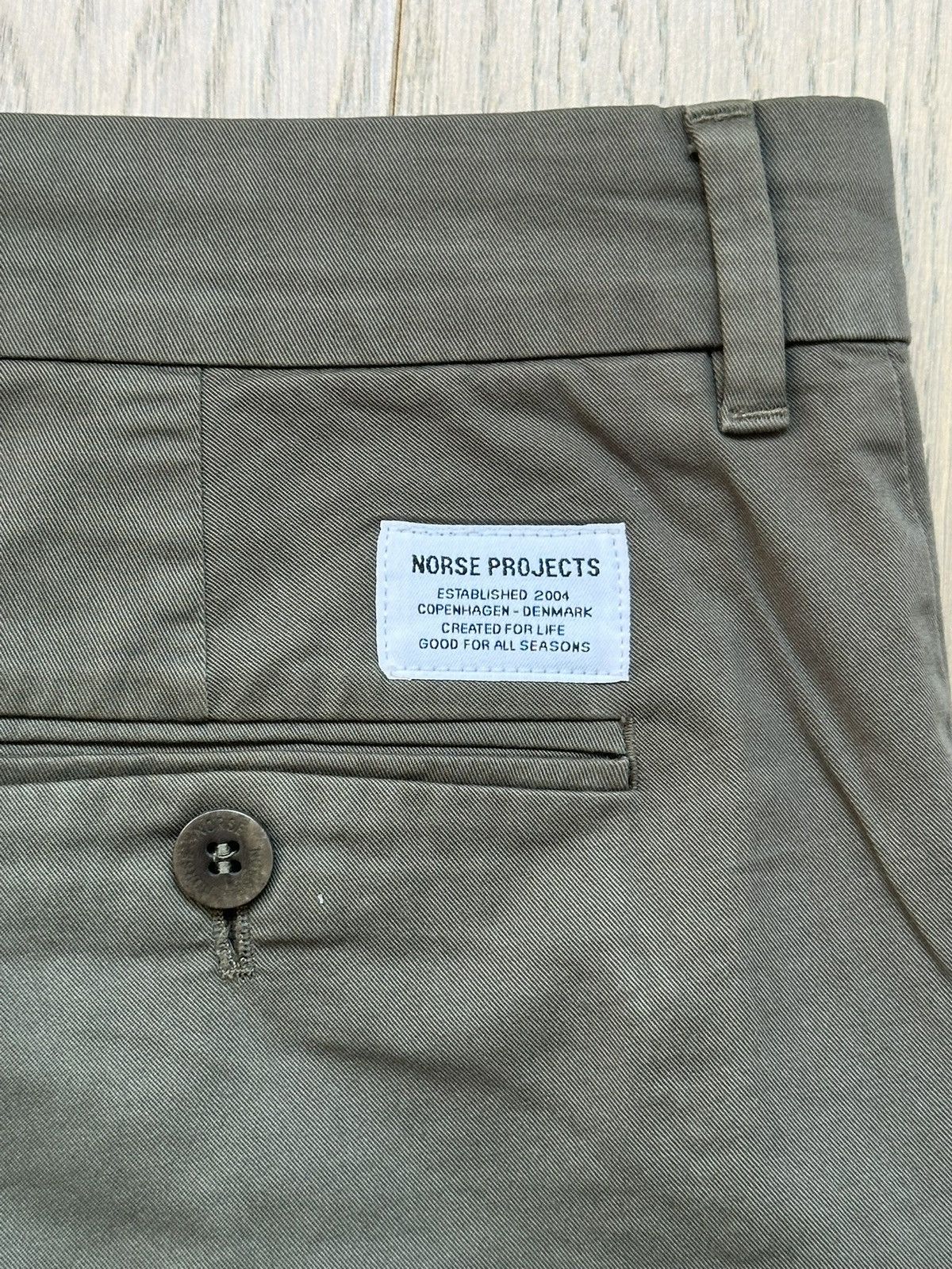 Norse Projects Army Green Slim Trouser Size US 32 / EU 48 - 3 Thumbnail