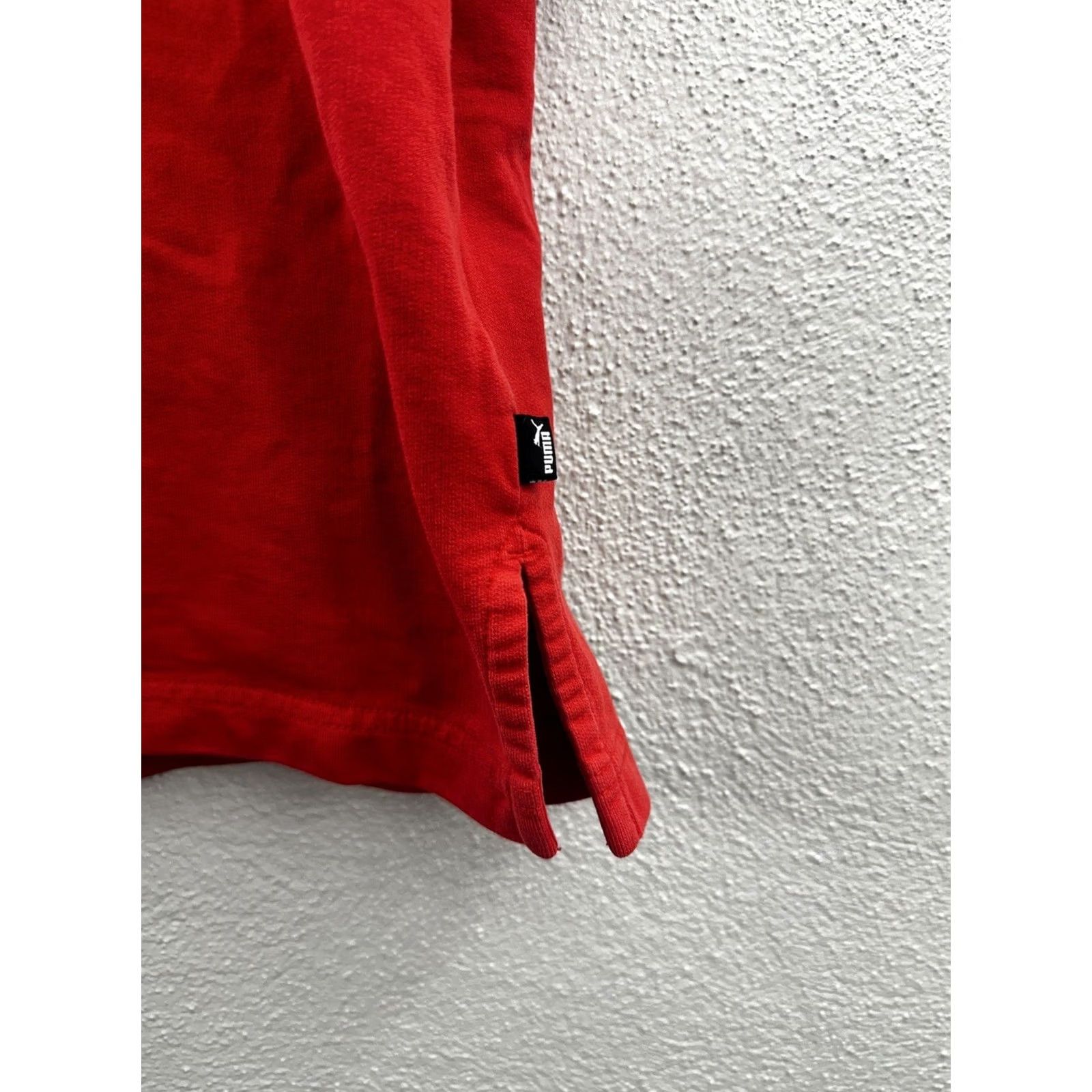 Puma Puma Mens Hoodie Short Sleeve Logo Red Size S Pullover Hooded Sweatshirt Casual Shirt with Logo (Cotton) Men Regular Fit Union Size US S / EU 44-46 / 1 - 4 Thumbnail