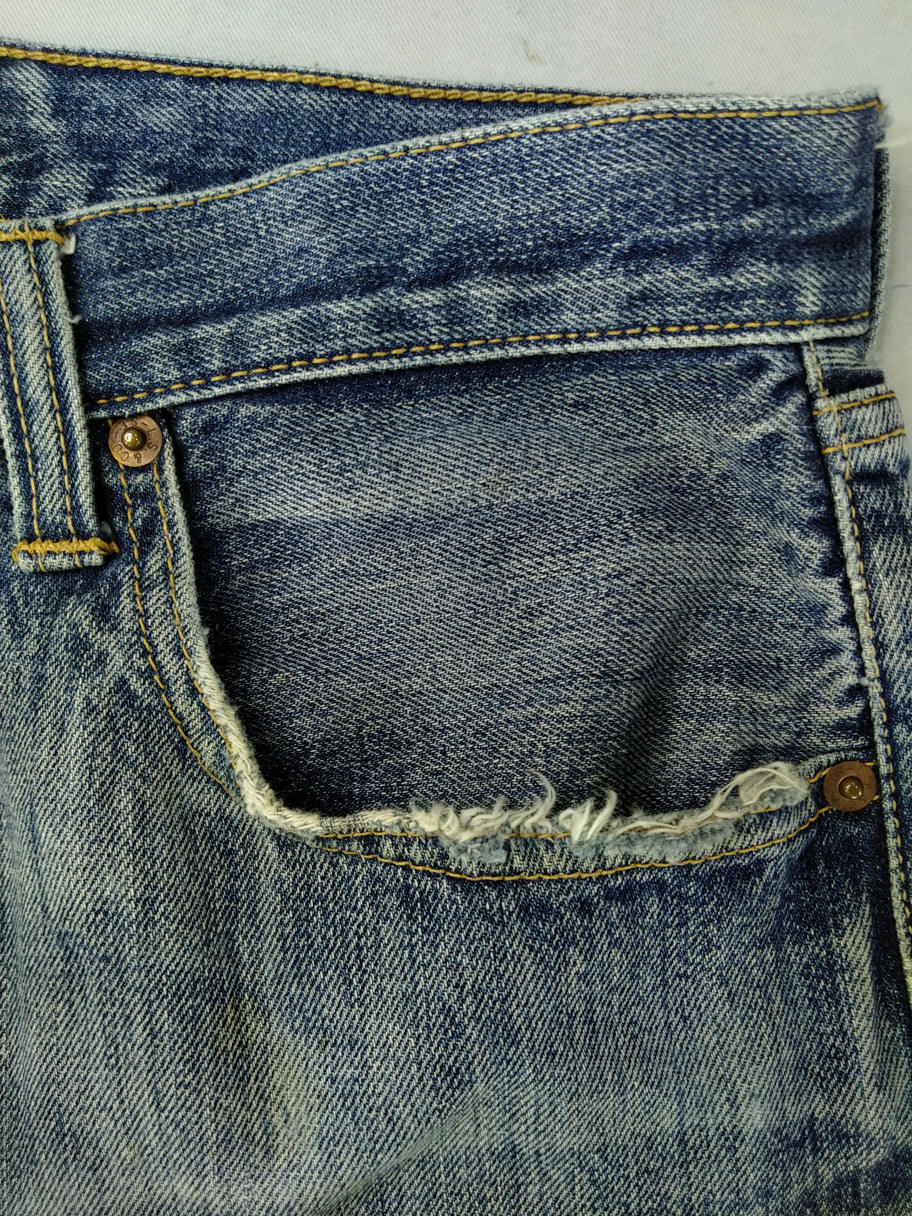 Japanese Brand Blue Distressed Vintage Levi's 501 34x26.5 Denim -JN257 Size US 34 / EU 50 - 12 Thumbnail