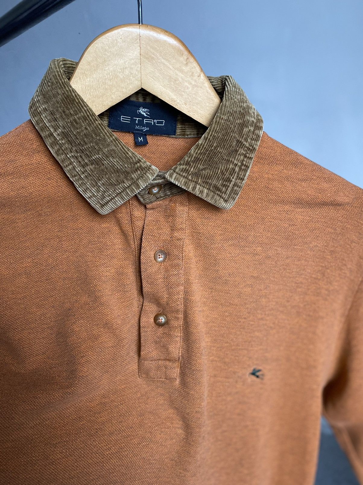 Etro Etro polo long sleeve corduroy collared Size US M / EU 48-50 / 2 - 1 Thumbnail