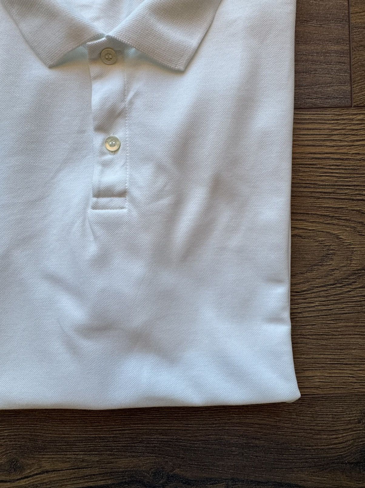 Sunspel Sunspel white Piqué Polo - Size XL Size US XL / EU 56 / 4 - 3 Thumbnail