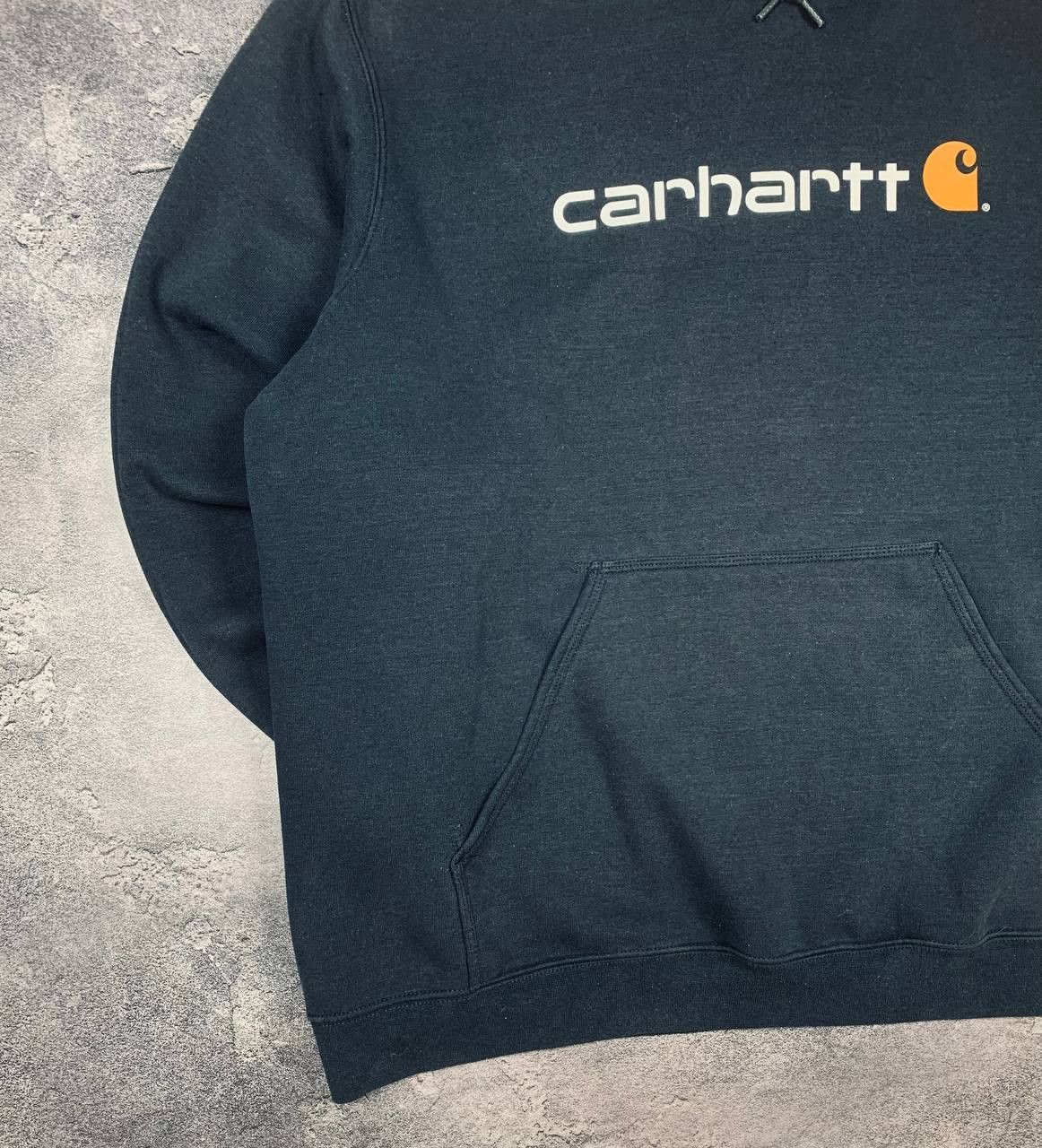 Carhartt Carhartt Hoodie Mens Dark Gray Blend Pullover Sweatshirt Size US XXL / EU 58 / 5 - 5 Thumbnail