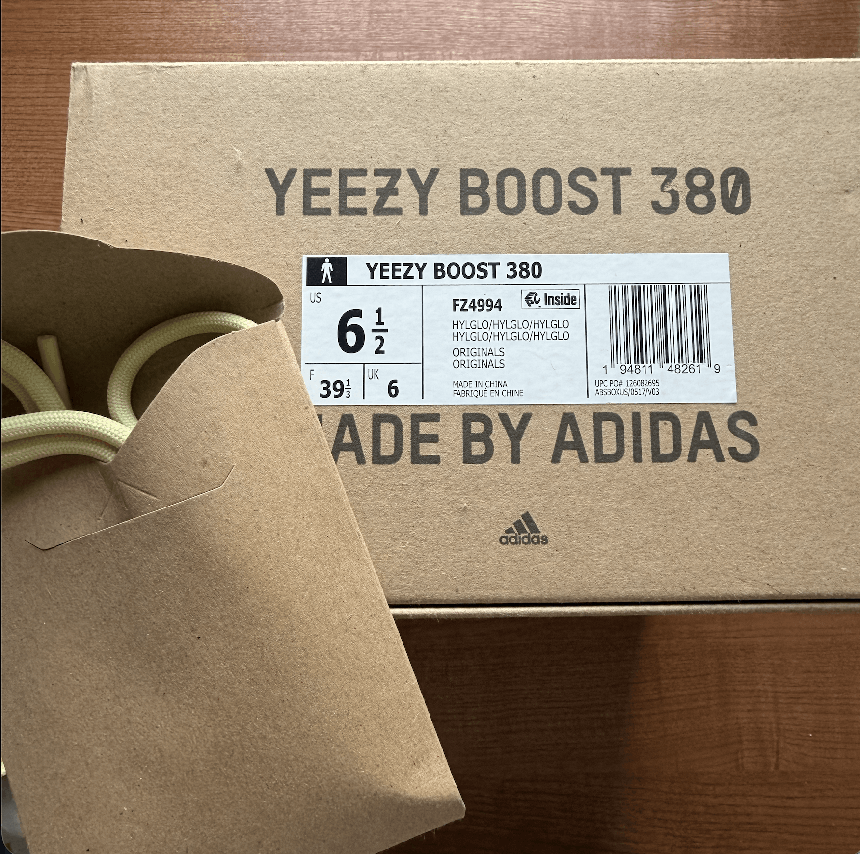 Yeezy Adidas Yeezy Boost 380 Hylte Glow Size US 6 / EU 39 - 2 Thumbnail
