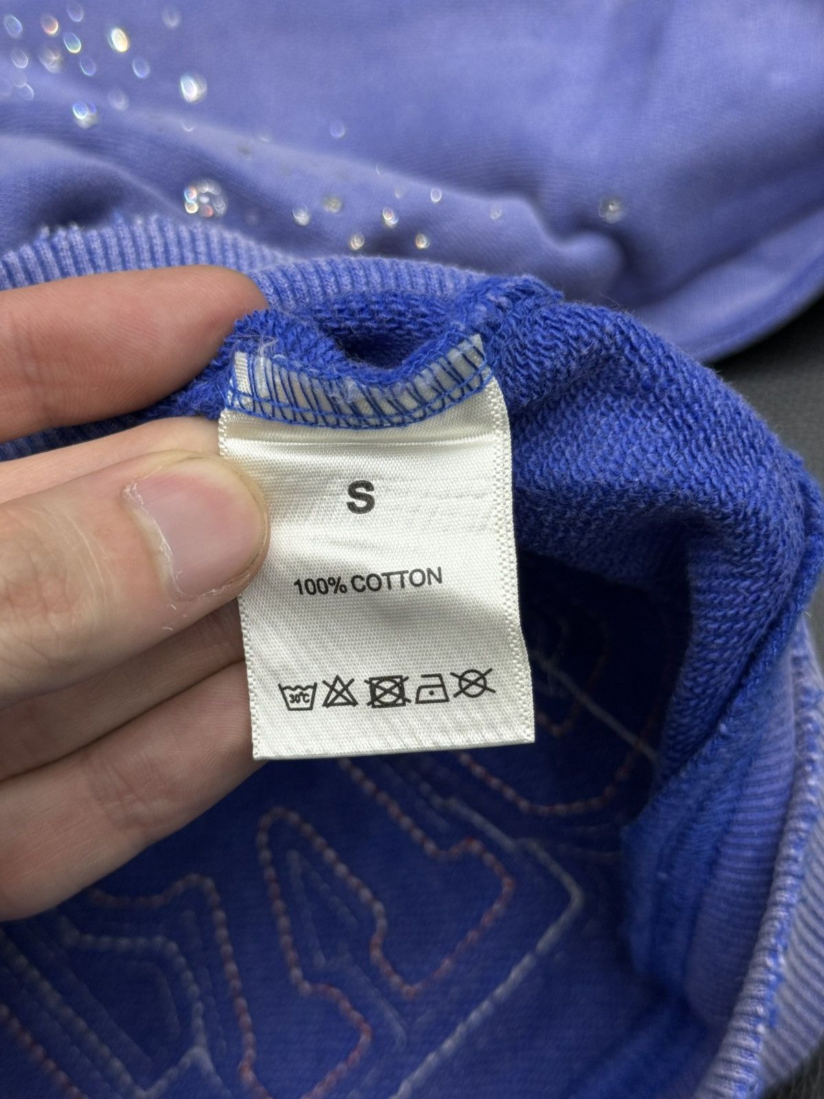 Vale Valley Hoodie Stone Zip Up Blue Crystals Size Small (NEW) Size US S / EU 44-46 / 1 - 12 Thumbnail