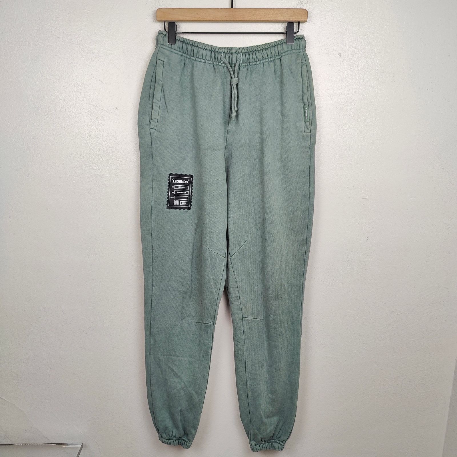 Other Legends Sweatpants Mens Medium Green Garment Dyed Size US 32 / EU 48 - 1 Thumbnail