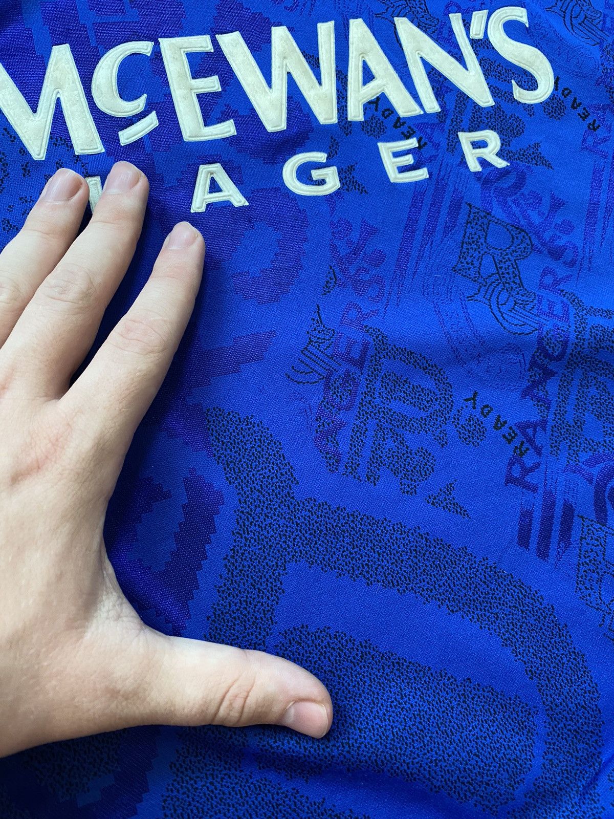 Adidas × Vintage Vintage Adidas Rangers 1994 1996 Home Soccer Shirt Football Size US L / EU 52-54 / 3 - 13 Thumbnail
