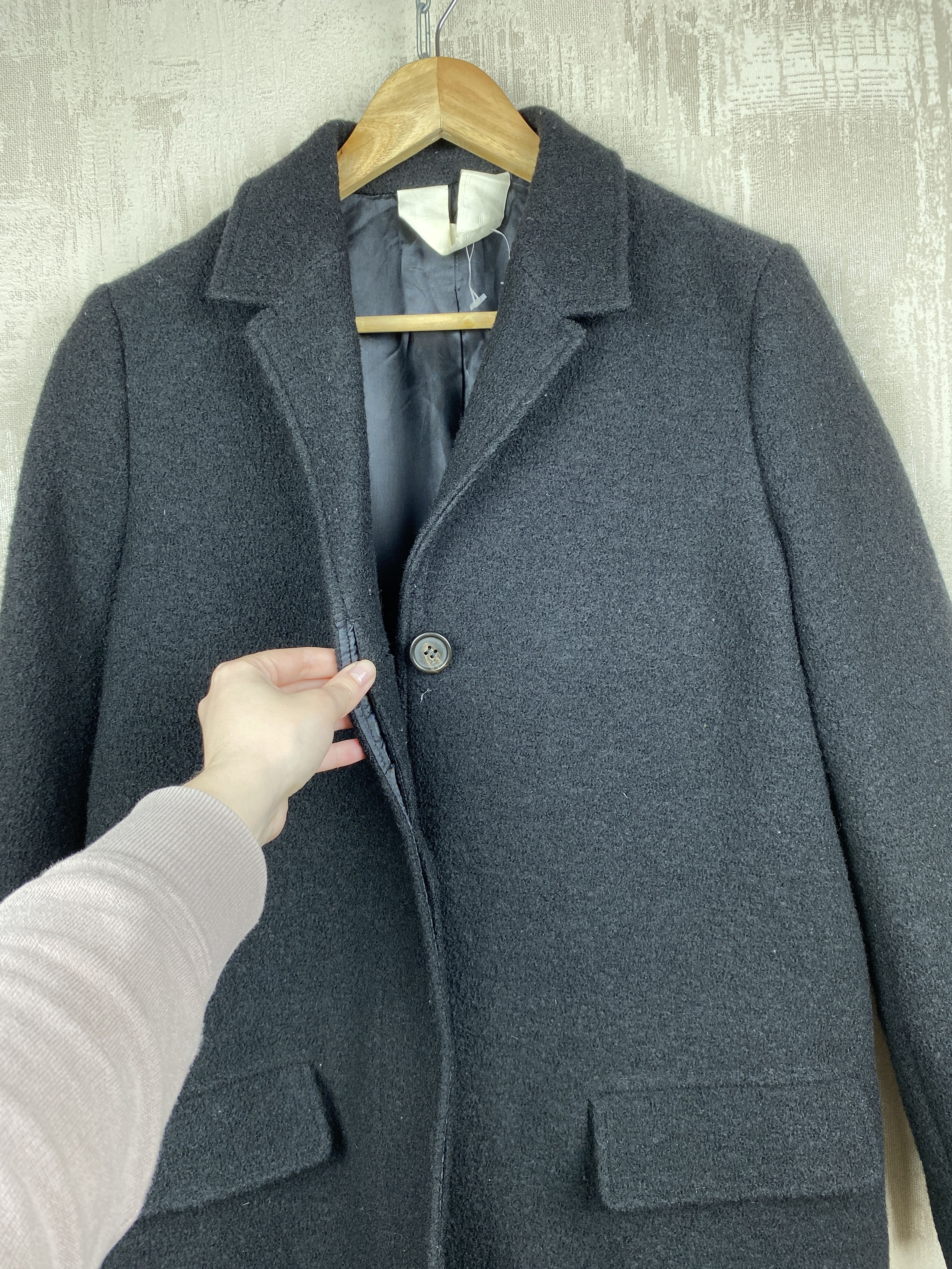 Arket Arket Nova Fides Wool Boucle Black Oversized Casual Coat Size M / US 6-8 / IT 42-44 - 7 Thumbnail