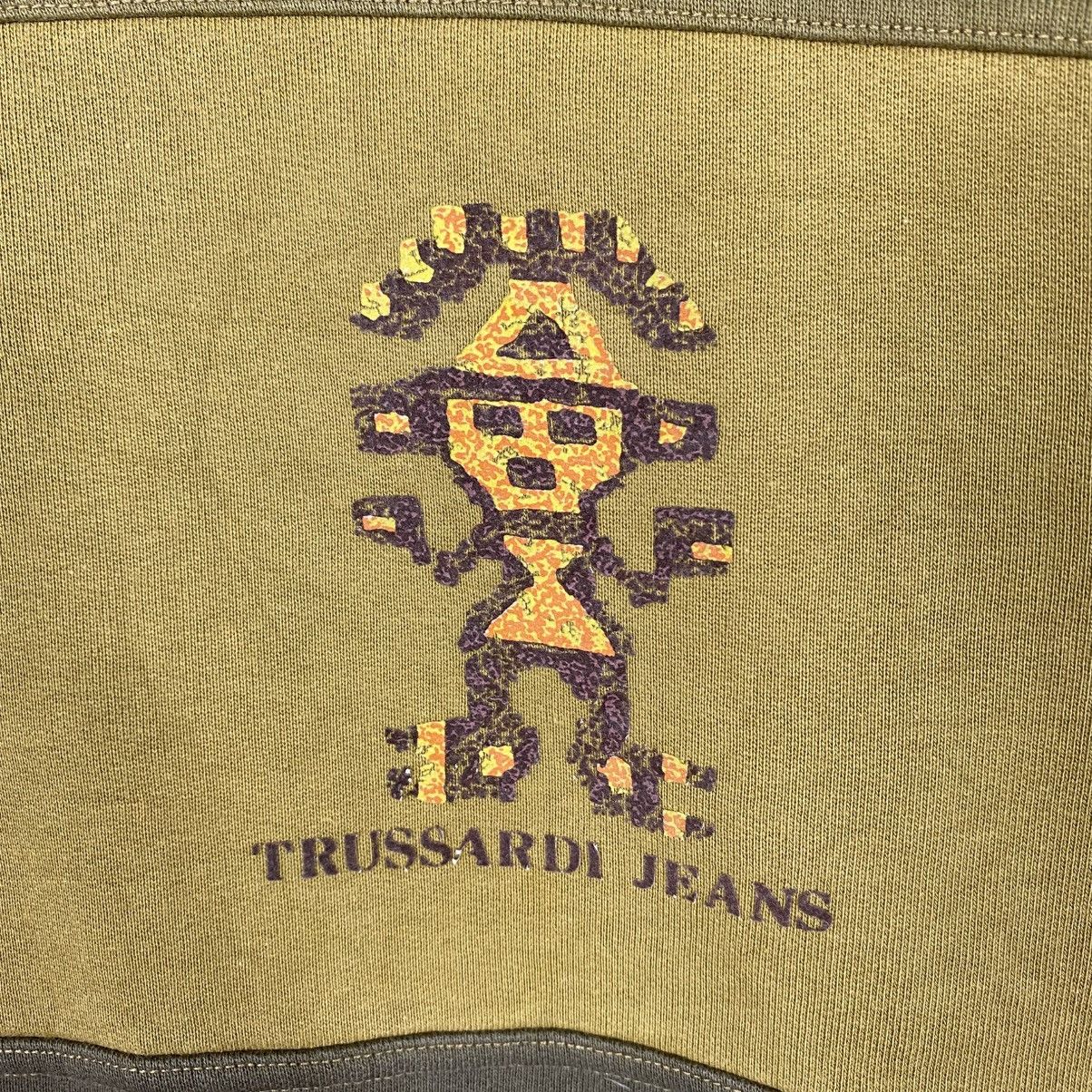 Japanese Brand Vintage Turtle Neck Sweatshirt Trussardi Big Logo Size US M / EU 48-50 / 2 - 9 Thumbnail