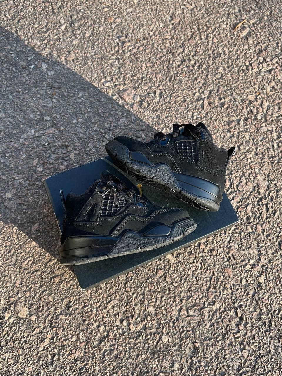 Nike Nike Air Jordan 4 Retro Black Cat Kid's (TD) Size US 5 / EU 37 - 5 Thumbnail