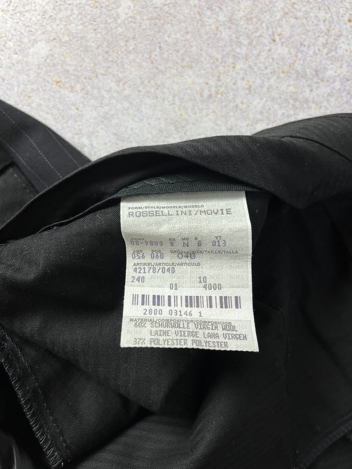 Hugo Boss Vintage Hugo Boss Rossellini/Movie Suit 2 pieces Size 48R - 6 Thumbnail