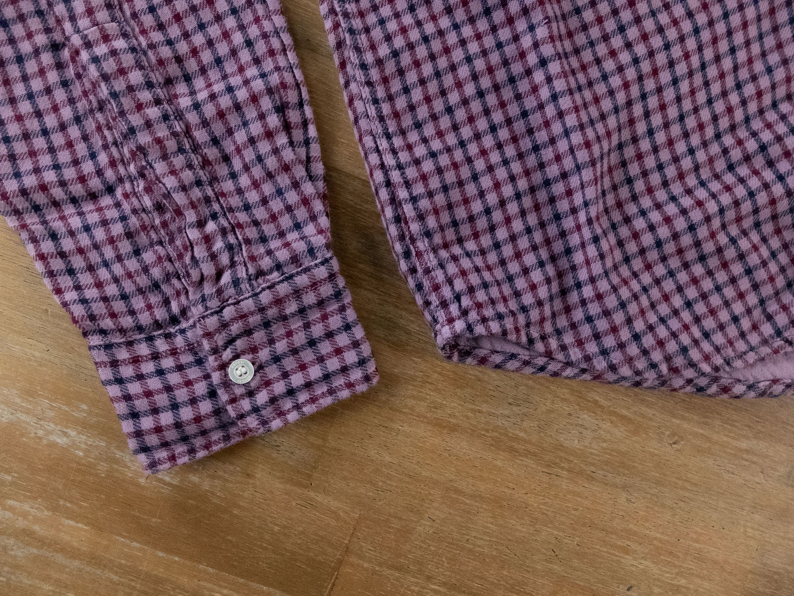 Aspesi ASPESI New Robert pink plaid button down flannel shirt M Size US M / EU 48-50 / 2 - 5 Thumbnail