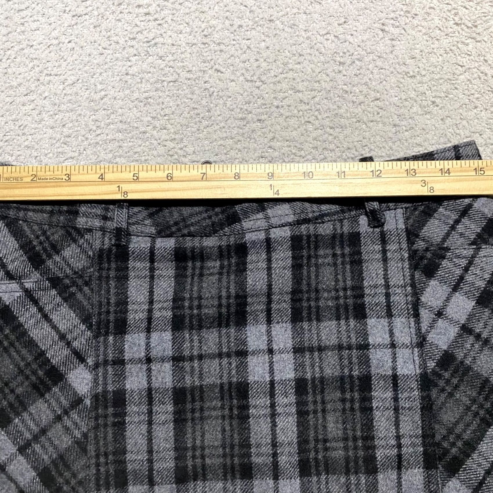 Eddie Bauer Eddie Bauer Womens Skirt Gray Plaid Mini Lined Wool 4 XS? Size 27" / US 4 / IT 40 - 6 Thumbnail