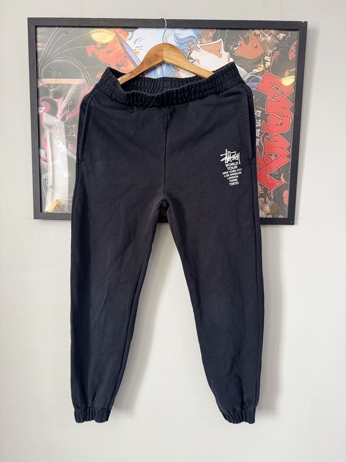 Stussy Stussy Sweat Pants - Size S-M Size US 30 / EU 46 - 1 Thumbnail