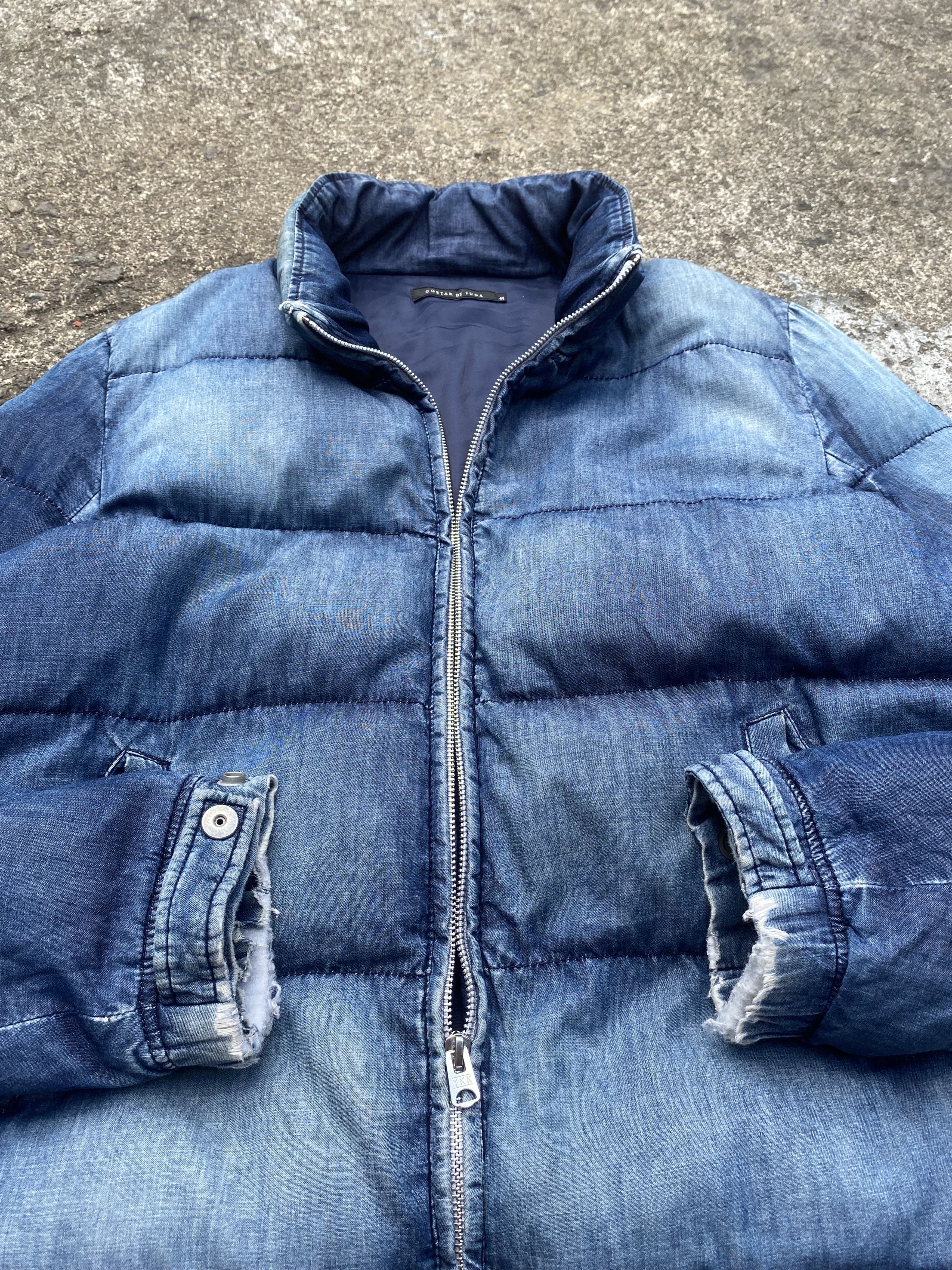 GOSTAR DE FUGA Rare Gostar De Fuga Denim Padded Puffer Jacket Size US L / EU 52-54 / 3 - 3 Thumbnail