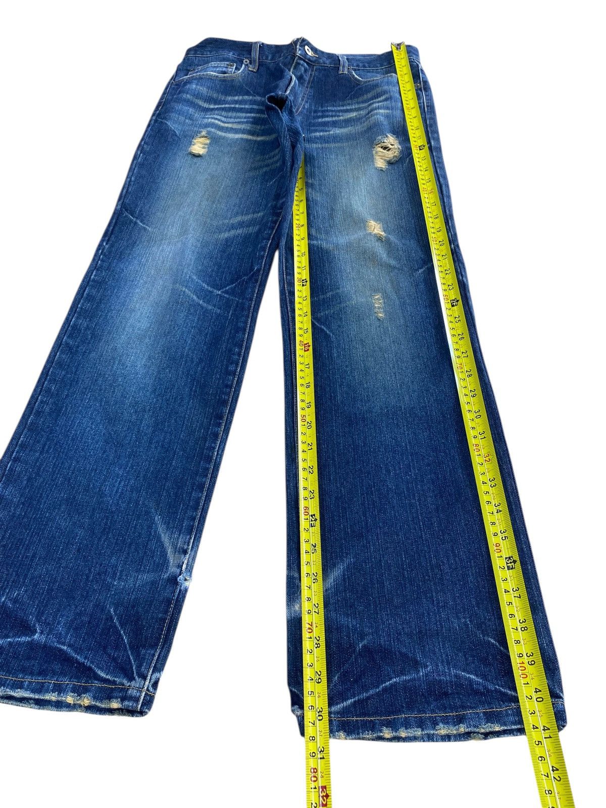 Japanese Brand Japanese Brand Whiskers Faded Style Ripped Jeans Size US 32 / EU 48 - 7 Thumbnail