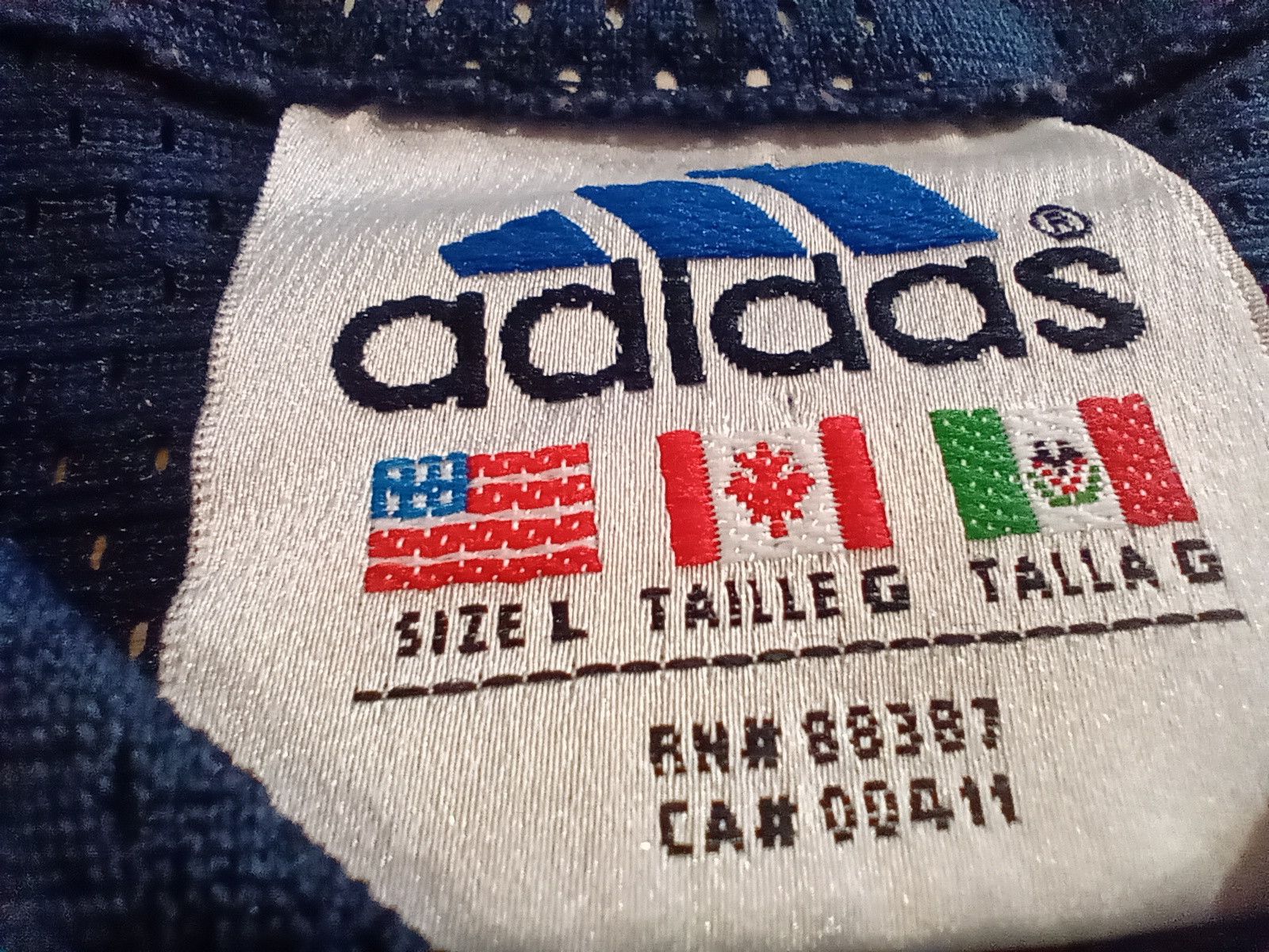 Adidas Vintage Adidas 90s New York Yankees Baseball Mesh Jersey Size US L / EU 52-54 / 3 - 4 Thumbnail