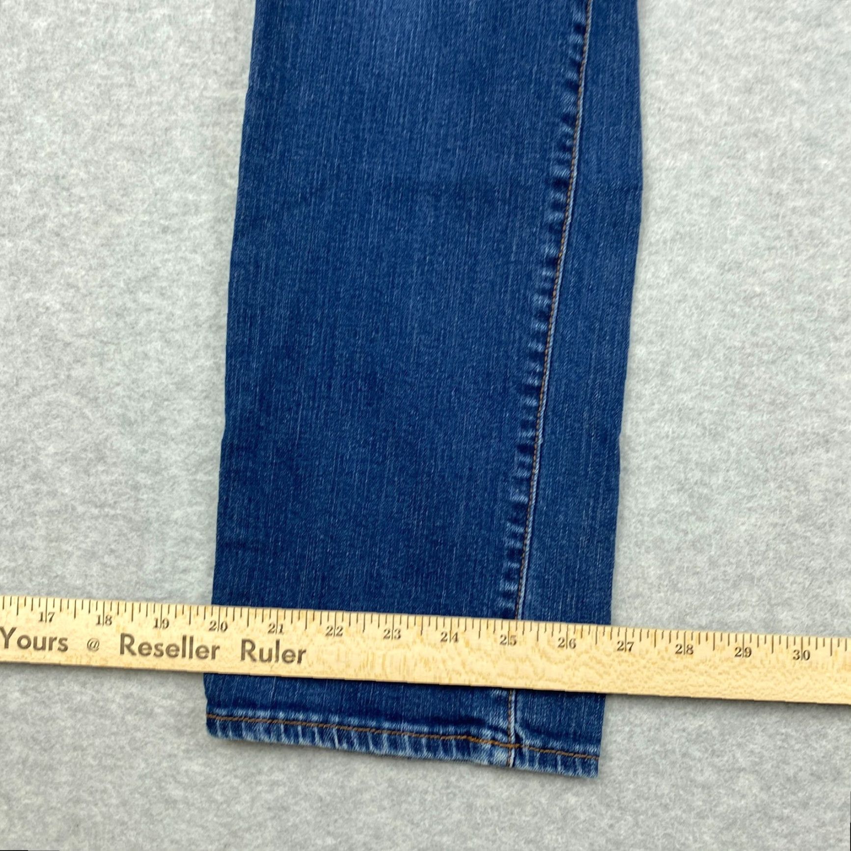 Lucky Brand Lucky Brand Sophia Straight Jeans Womens 6 / 28 Blue Mid-Rise Distressed Denim Size 28" / US 6 / IT 42 - 7 Thumbnail