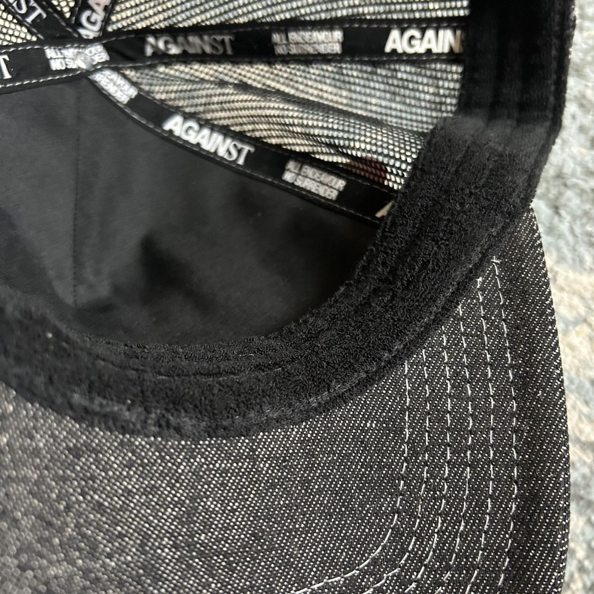 Vintage AGAiNST LAB MALAYSiA TATTOO DENiM TRUCKER CAP iNDiE SLEAZE Size ONE SIZE - 8 Thumbnail