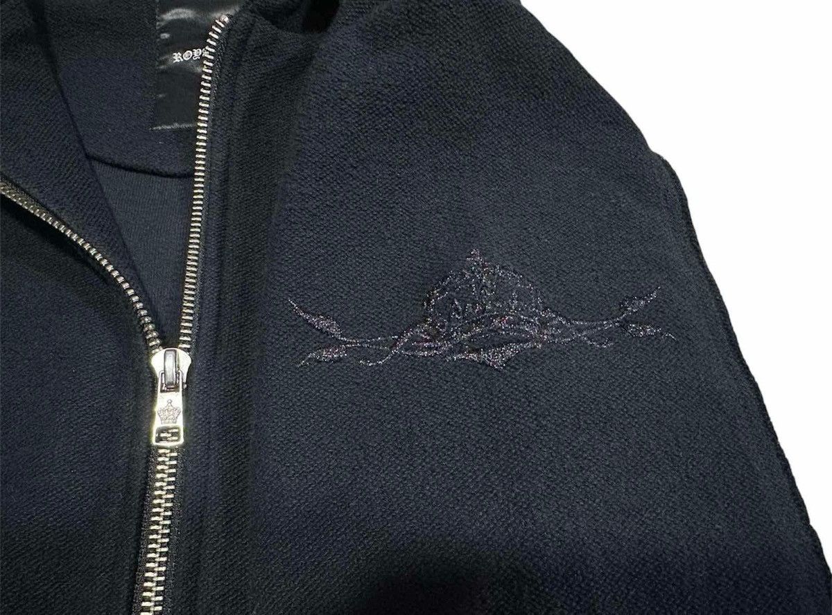 If Six Was Nine × Japanese Brand × Le Grande Bleu (L.G.B.) 🔥Y2K Archived Royal Order Frayed Zip Up Hoodie GothPunk Size US M / EU 48-50 / 2 - 10 Thumbnail
