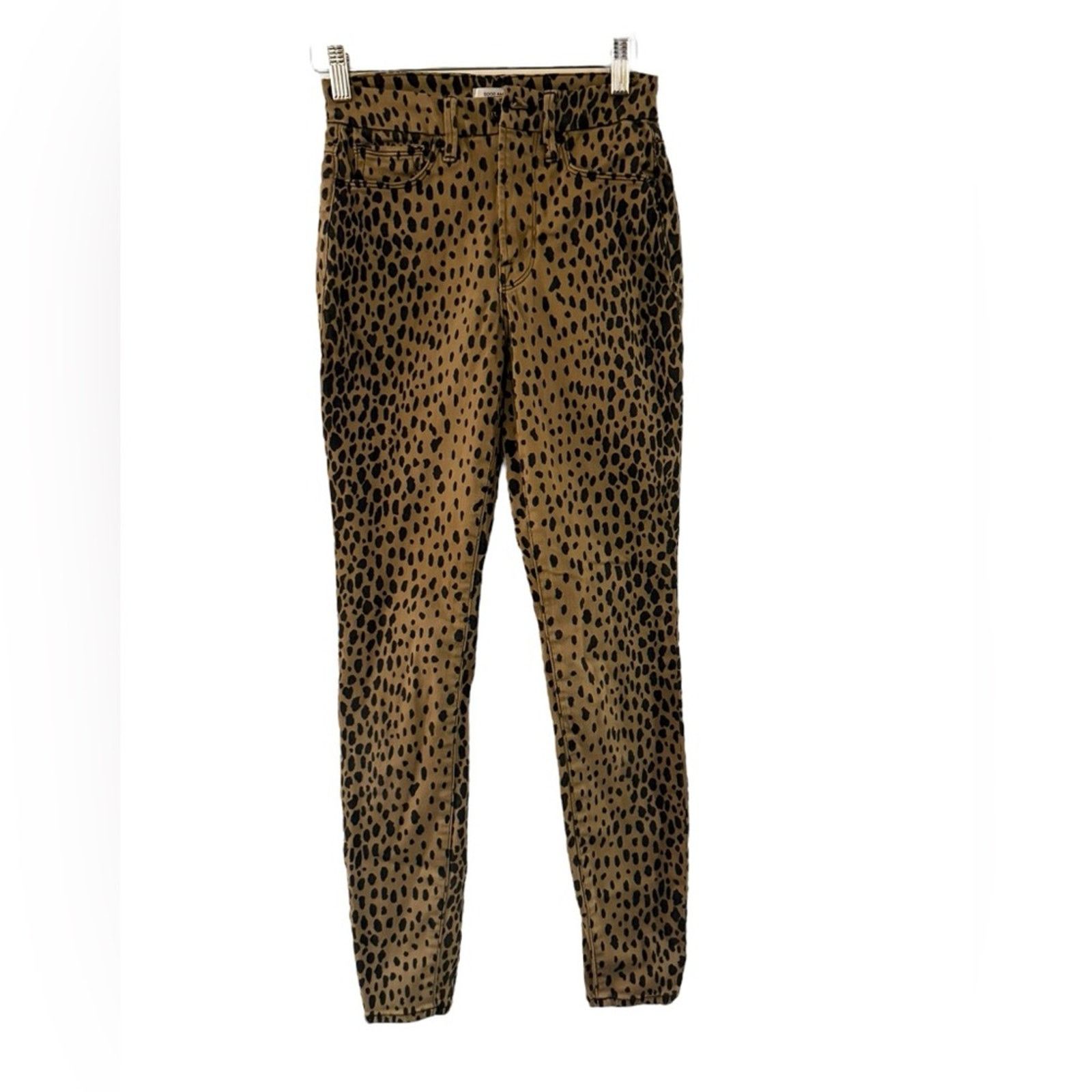 Good American GOOD AMERICAN Leopard Print High Waist Skinny Jeans 25 Size 25" / US 0 / IT 36 - 2 Thumbnail