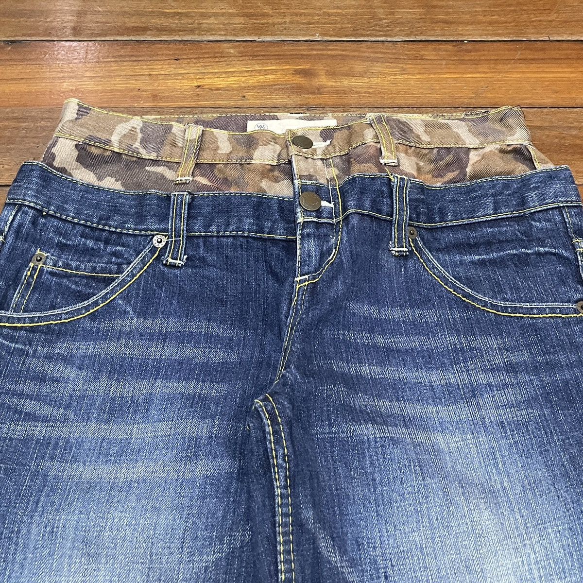 Japanese Brand Rare Design Vintage Brand 179/GW Double Waist Jeans 2000s Size US 29 - 3 Thumbnail
