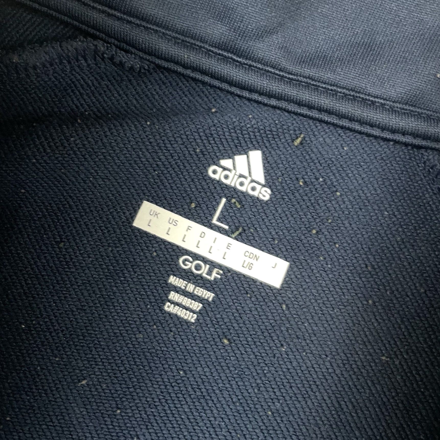 Adidas Adidas Shirt Men's L Blue 1/4 Zip Short Sleeve Golf Baseball Stripe Pullover Size US L / EU 52-54 / 3 - 4 Thumbnail
