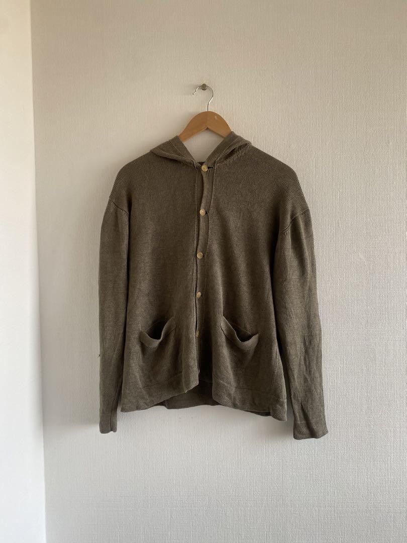 image of Yohji Yamamoto Pour Homme 90's Y’S Cardigan in Beige, Men's (Size Large)