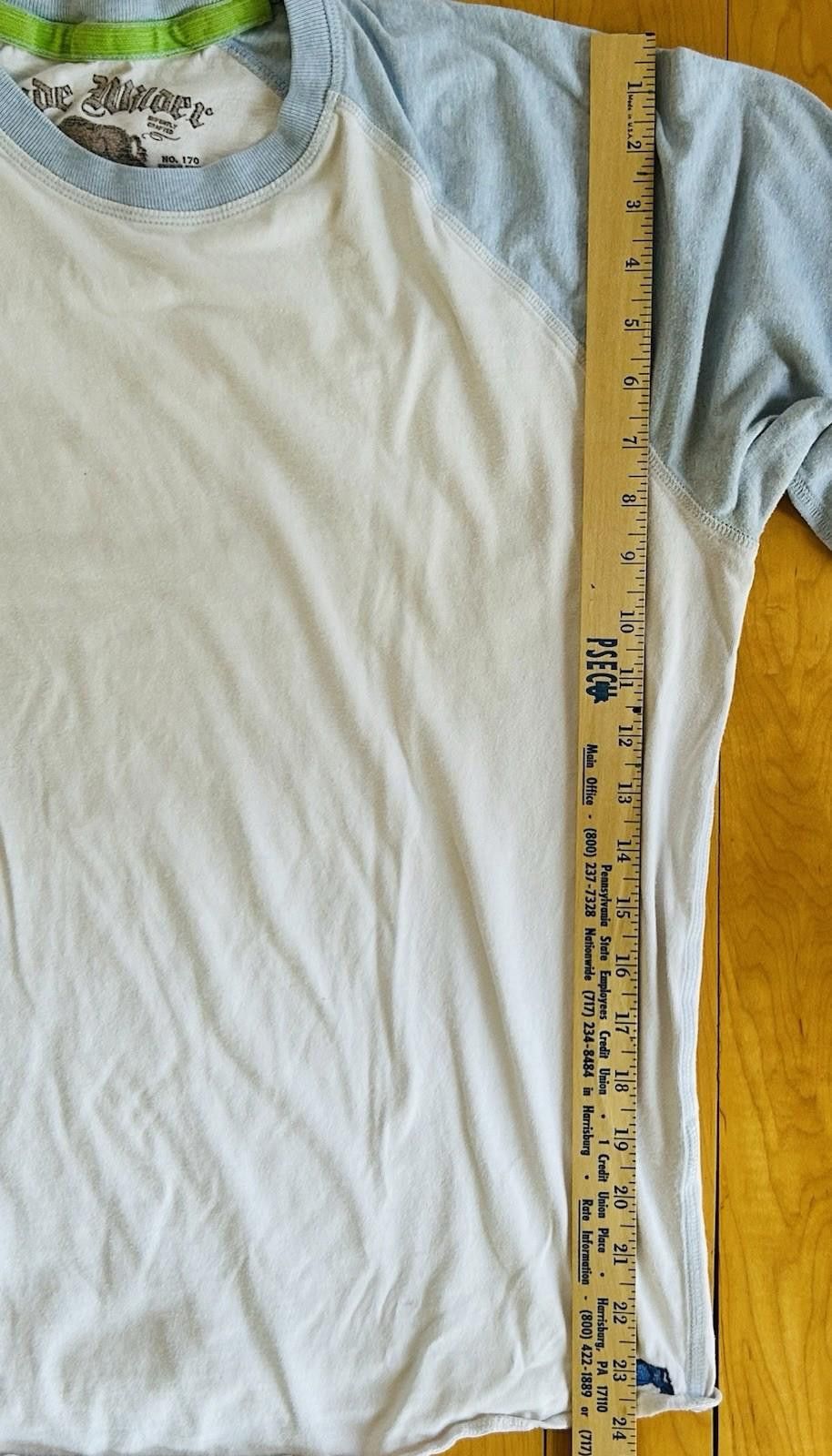 Other Slade Wilder White Light Blue Raglan Long Sleeve T Shirt Size US L / EU 52-54 / 3 - 8 Thumbnail