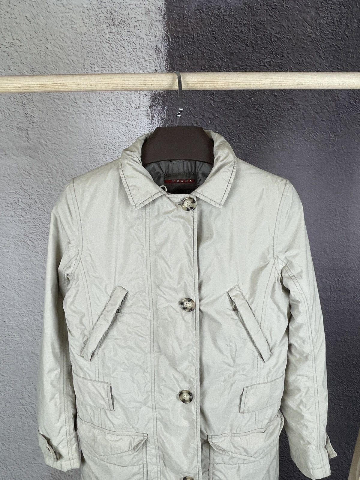 Prada × Vintage Prada red tab vintage nylon gore-tex coat jacket art. 280705 Size S / US 4 / IT 40 - 23 Thumbnail