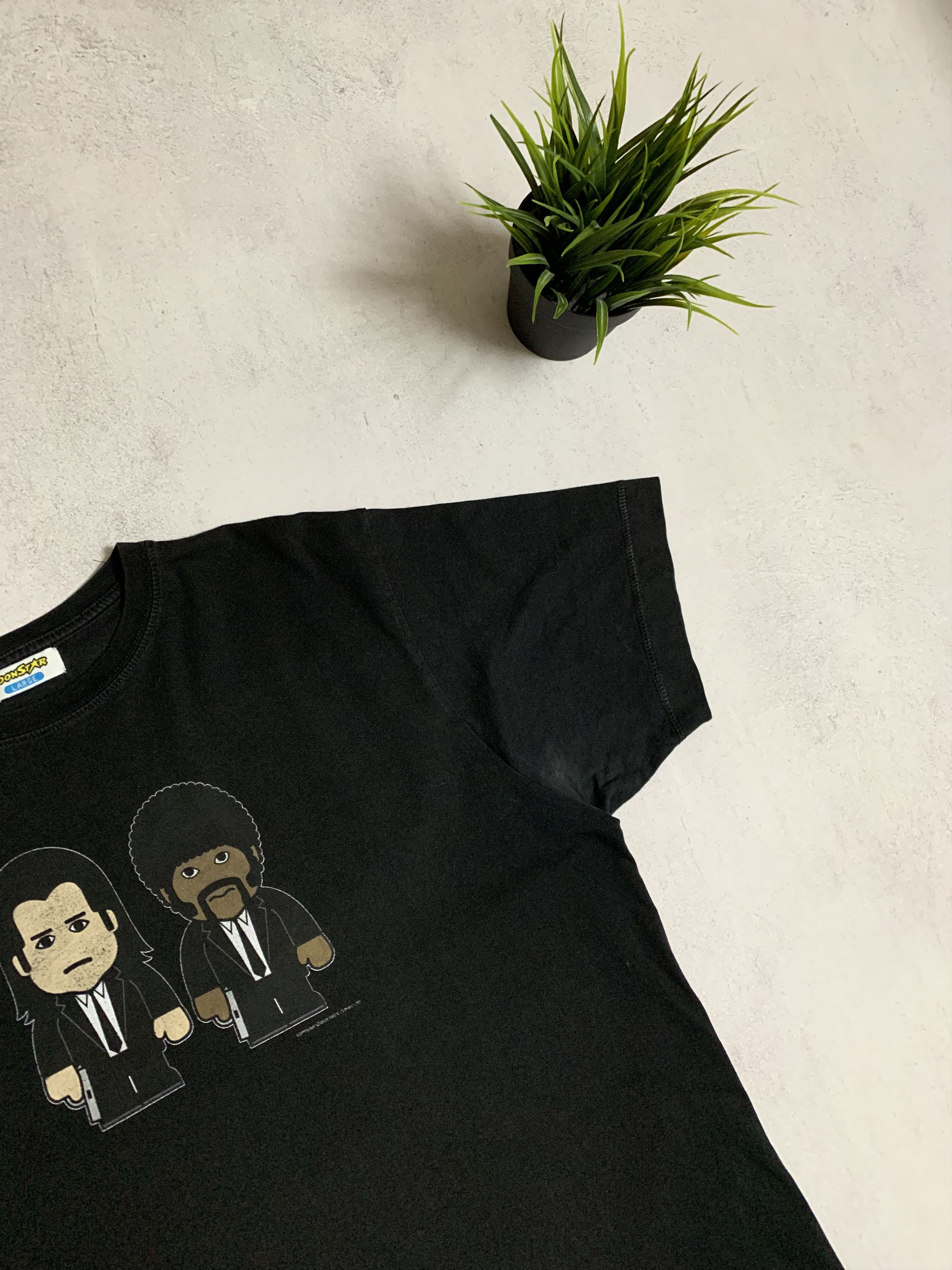 Vintage Pulp Fiction T Shirt Tee Distressed Baggy Y2K 90s Size US L / EU 52-54 / 3 - 6 Thumbnail