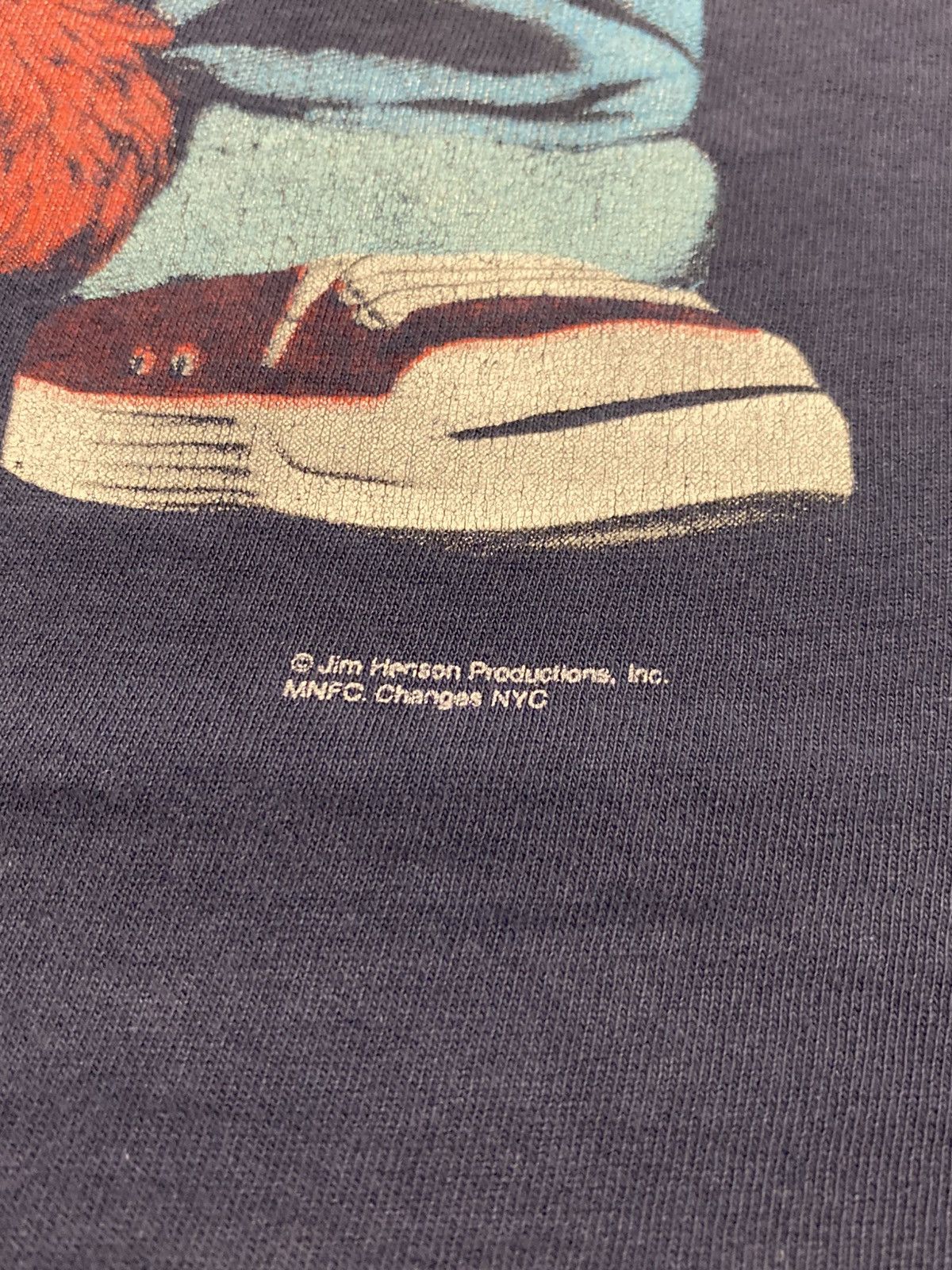 Vintage 90’s Elmo Gangster made in USA Single Stitch T shirt Faded Size US L / EU 52-54 / 3 - 3 Thumbnail